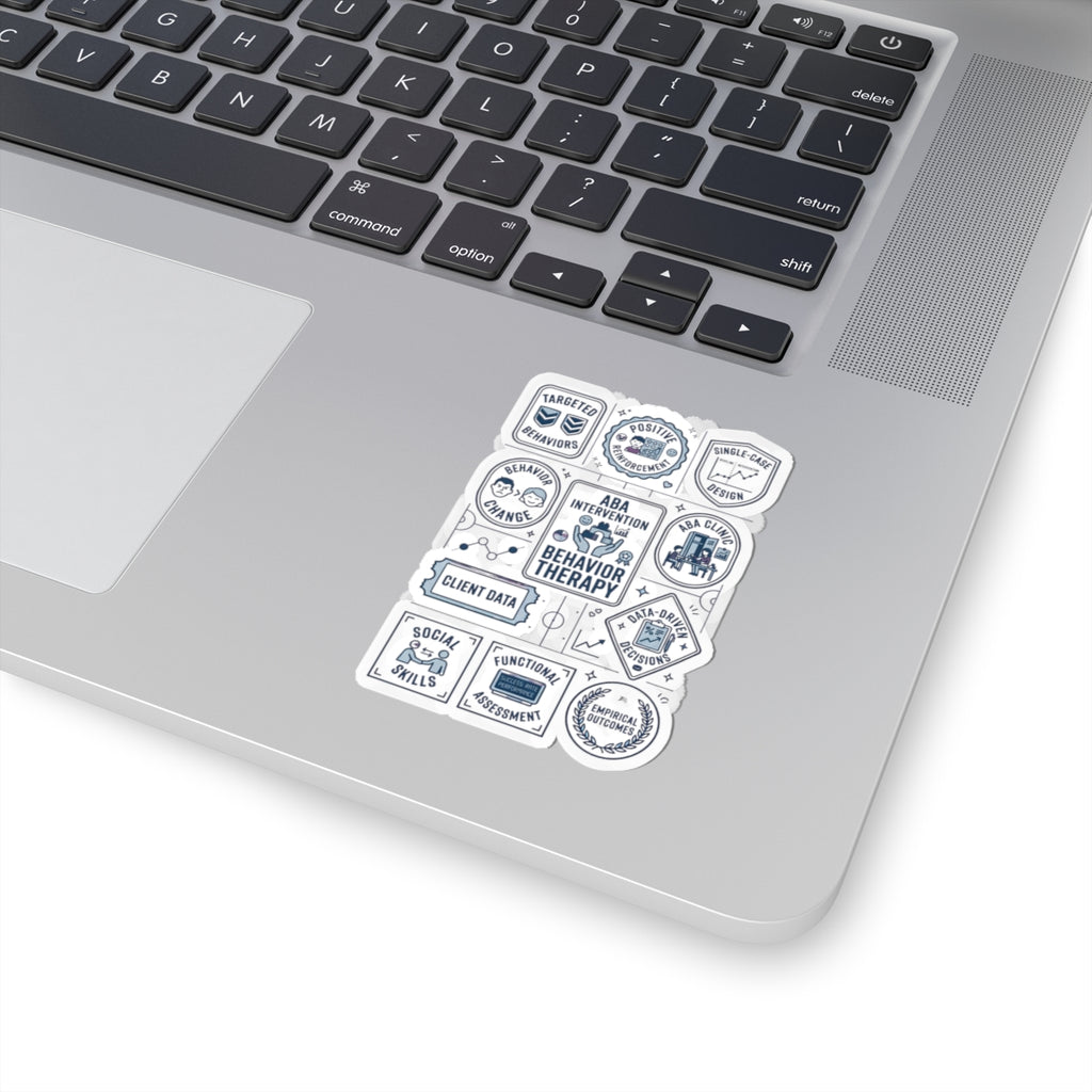 ABA Behavior Therapy Sticker Sheet — Kiss-Cut Therapeutic Icons for Clinicians & Students