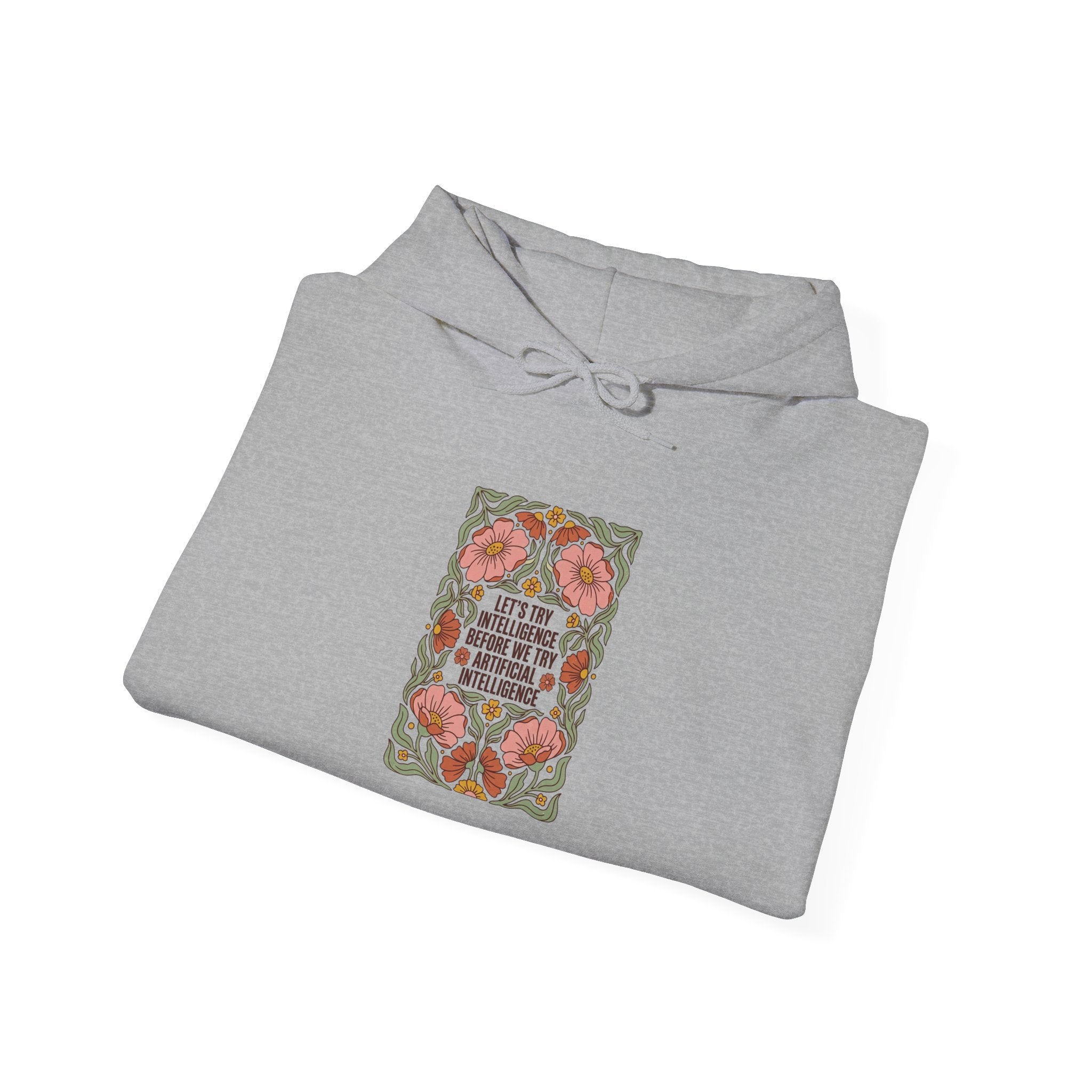 Flower try intelligence Unisex Heavy Blend™ Hooded Sweatshirt