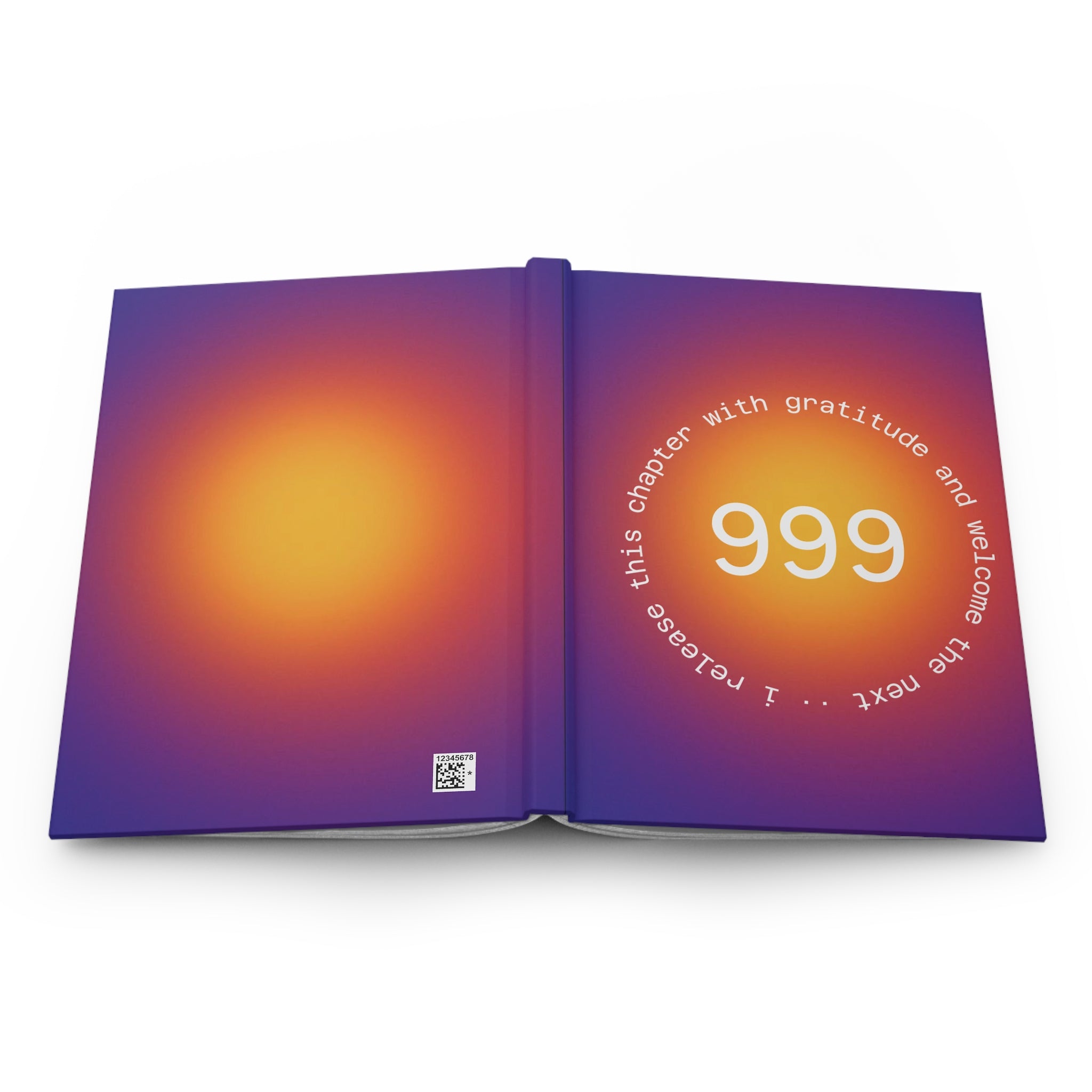 Hardcover Journal — 999 Gratitude & New Chapter Notebook