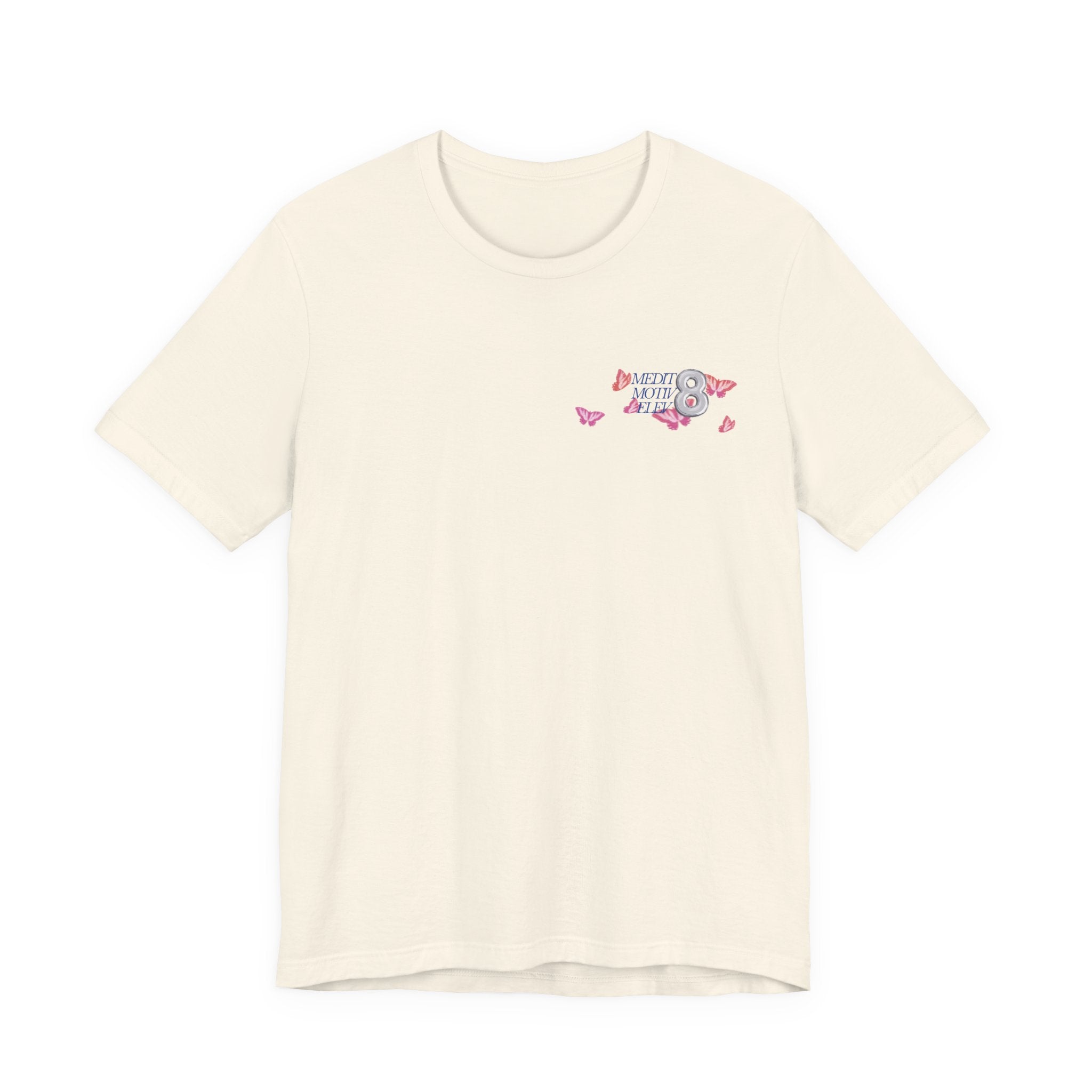 Grateful Hearts Club T‑Shirt – Floral Butterfly Graphic Tee
