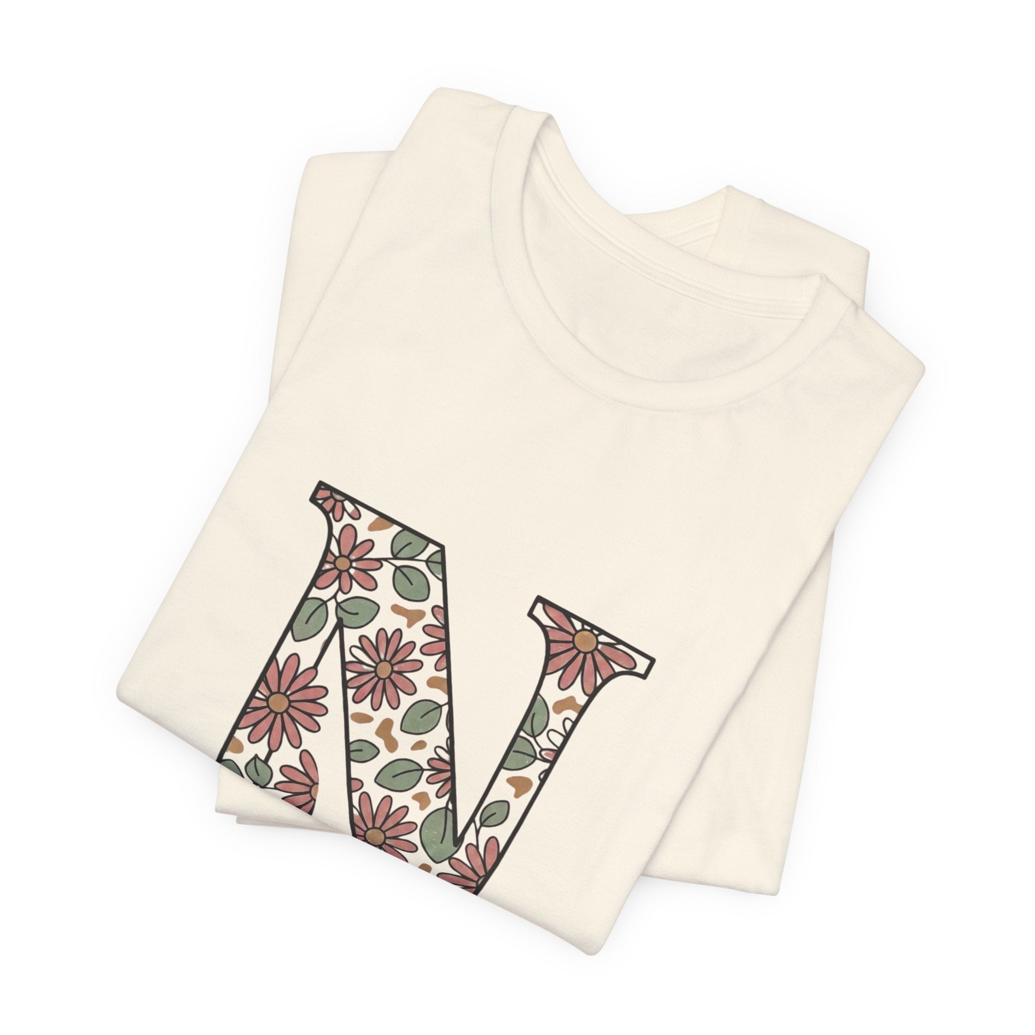 Floral N Nurse Tee | Retro Vacation Vibe, Floral Lettering Nurse T-Shirt