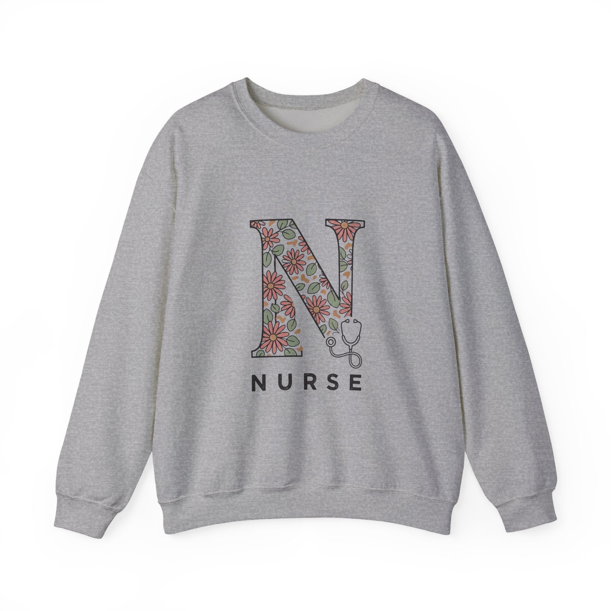 Floral N Nurse Sweatshirt | Retro Vacation, Playful Animal Vibe
