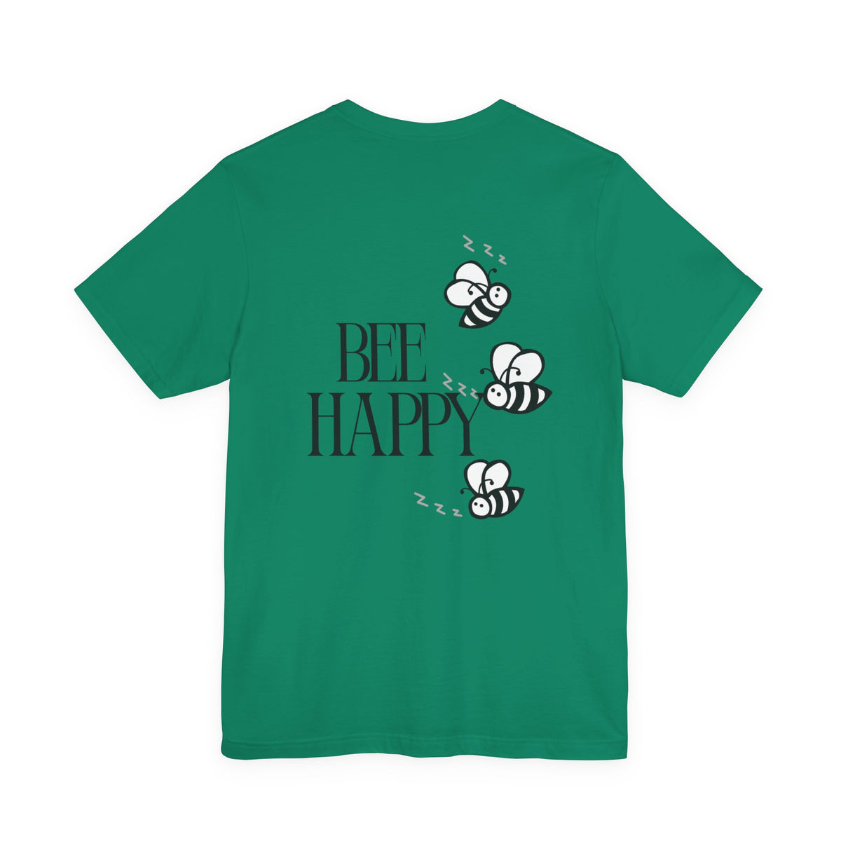 Bee Happy T-Shirt — Cute Bee Graphic Tee with 'Bee Happy' Slogan