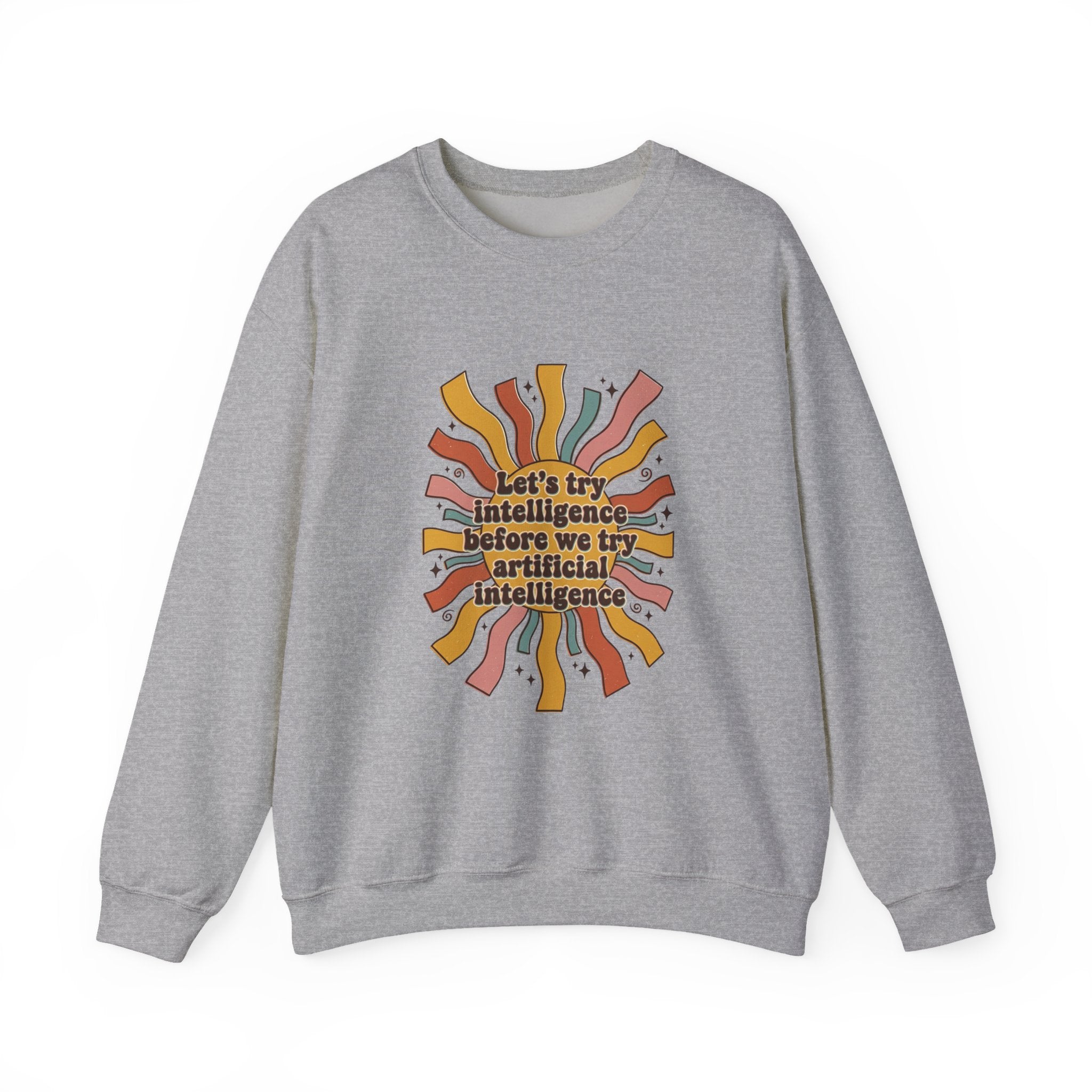 Groovy try intelligence Unisex Heavy Blend™ Crewneck Sweatshirt