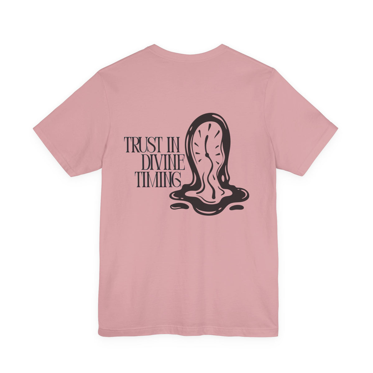 Trust In Divine Timing T-Shirt — Melting Clock Graphic Tee