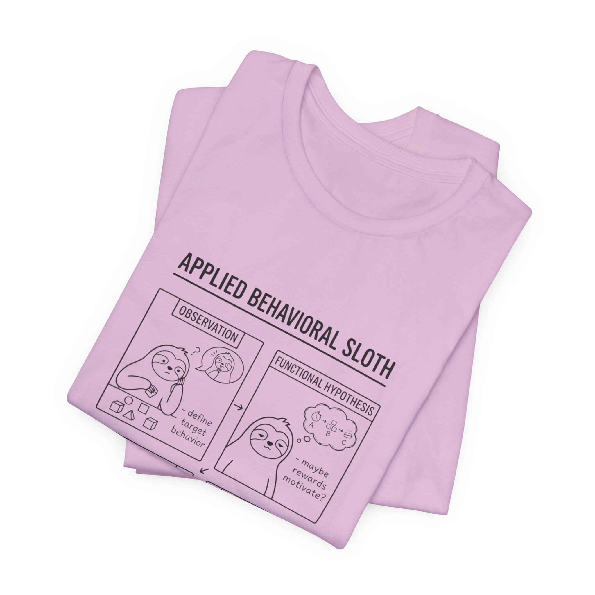 Applied Behavioral Sloth T-Shirt | Science Humor, Psychology Cartoon Tee