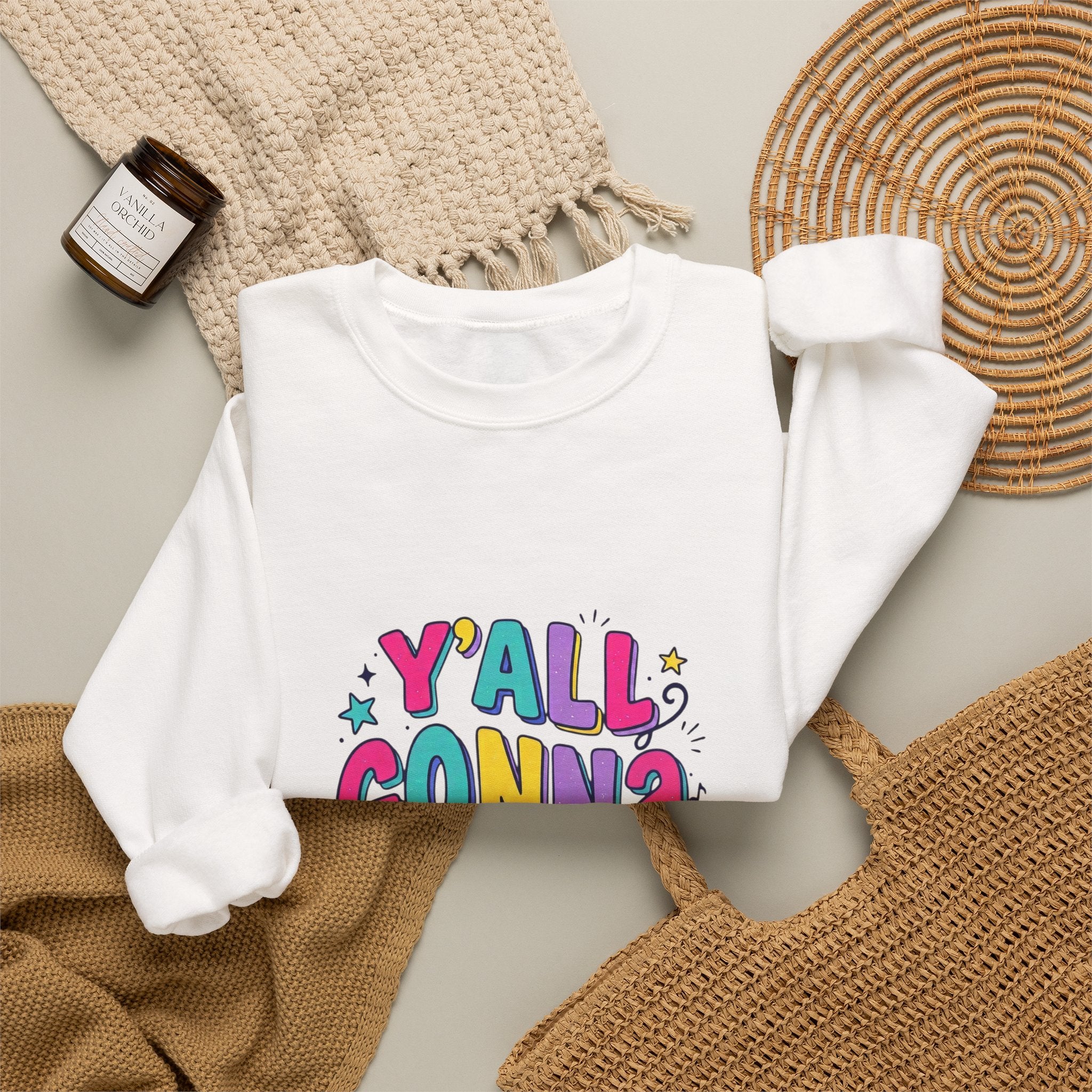 Y'all Gonna Learn Today sweatshirt | Colorful Christian faith graphic