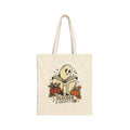 Teacher Ghost Pumpkin Tote | Traditional Tattoo-Inspired, Vintage Flash Floral