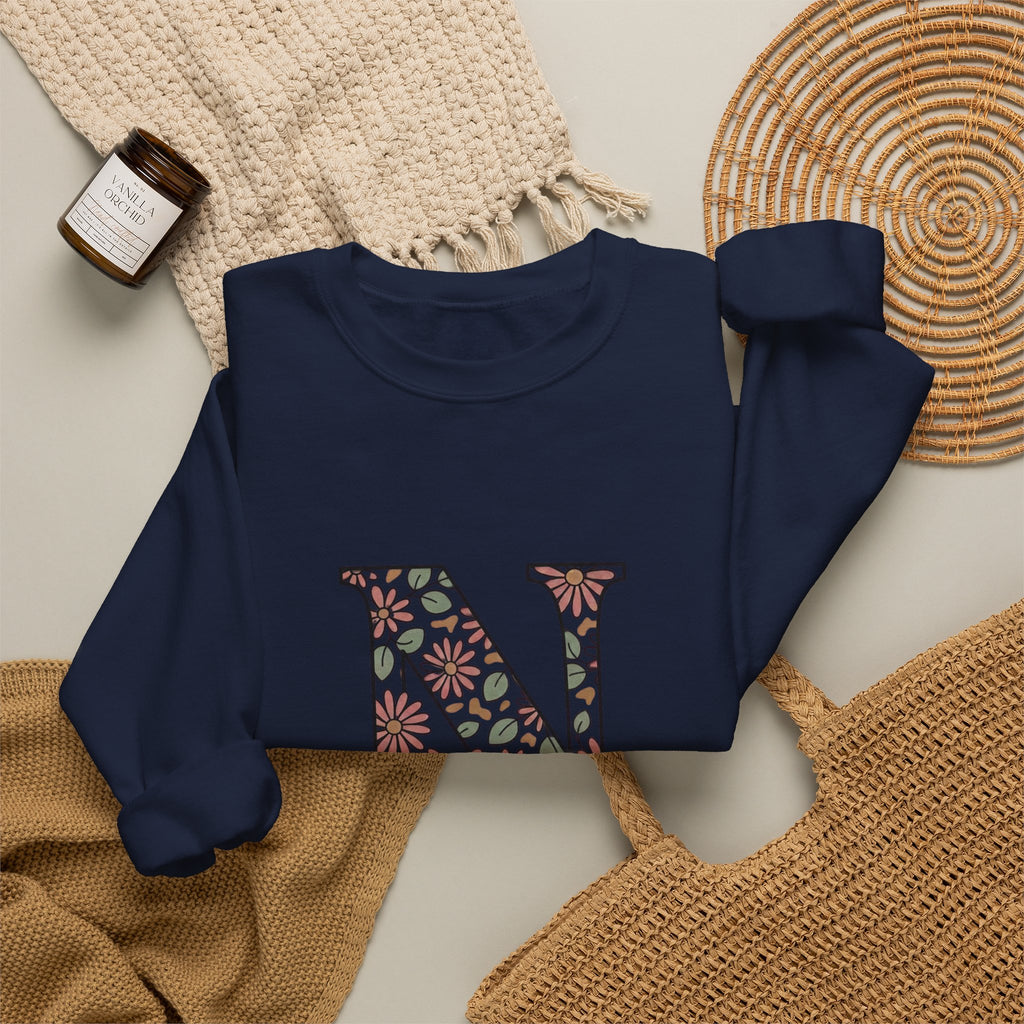 Floral N Nurse Sweatshirt | Retro Vacation, Playful Animal Vibe