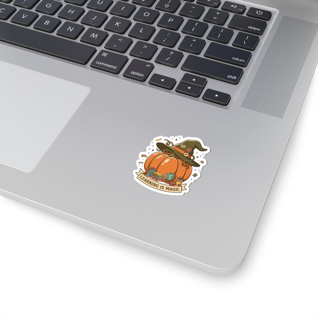 Learning Is Magic Pumpkin Sticker | Teacher Fall Halloween Autumn