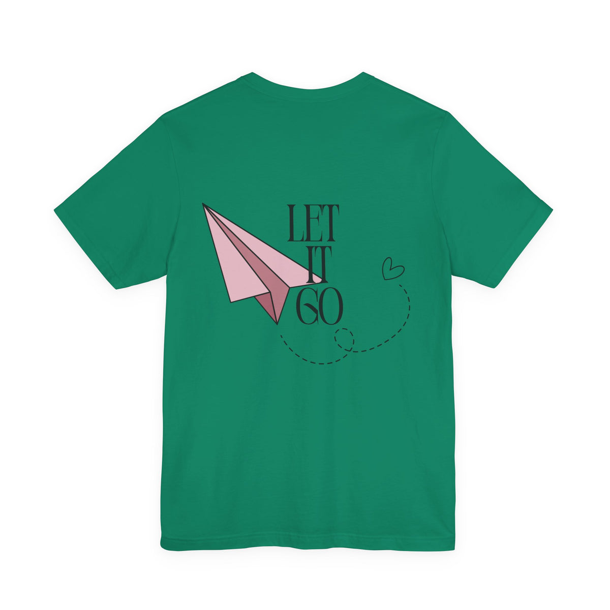 Let It Go Tee — Pink Paper Airplane Graphic T-Shirt