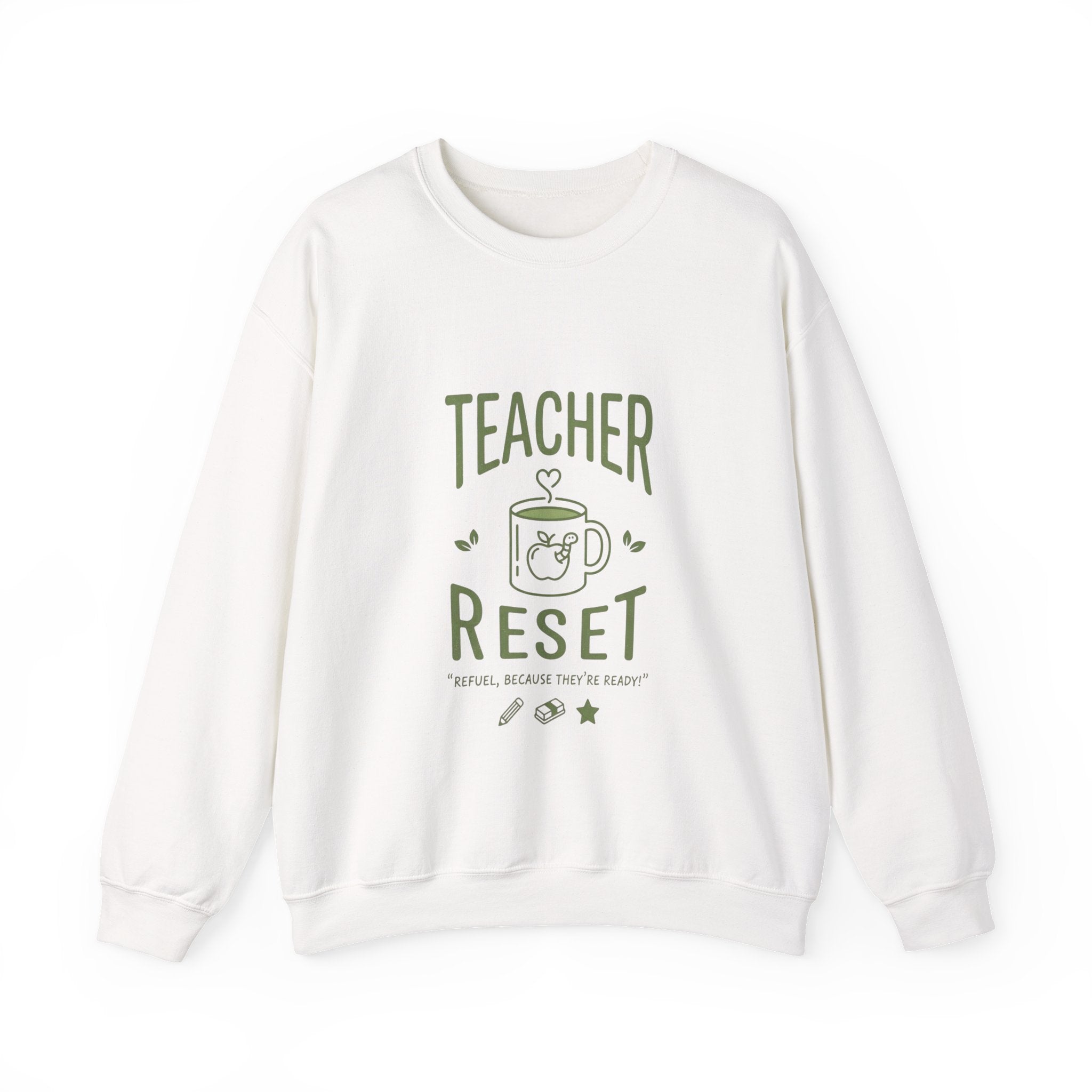 Teacher Reset Sweatshirt — Cozy Gift for Educators