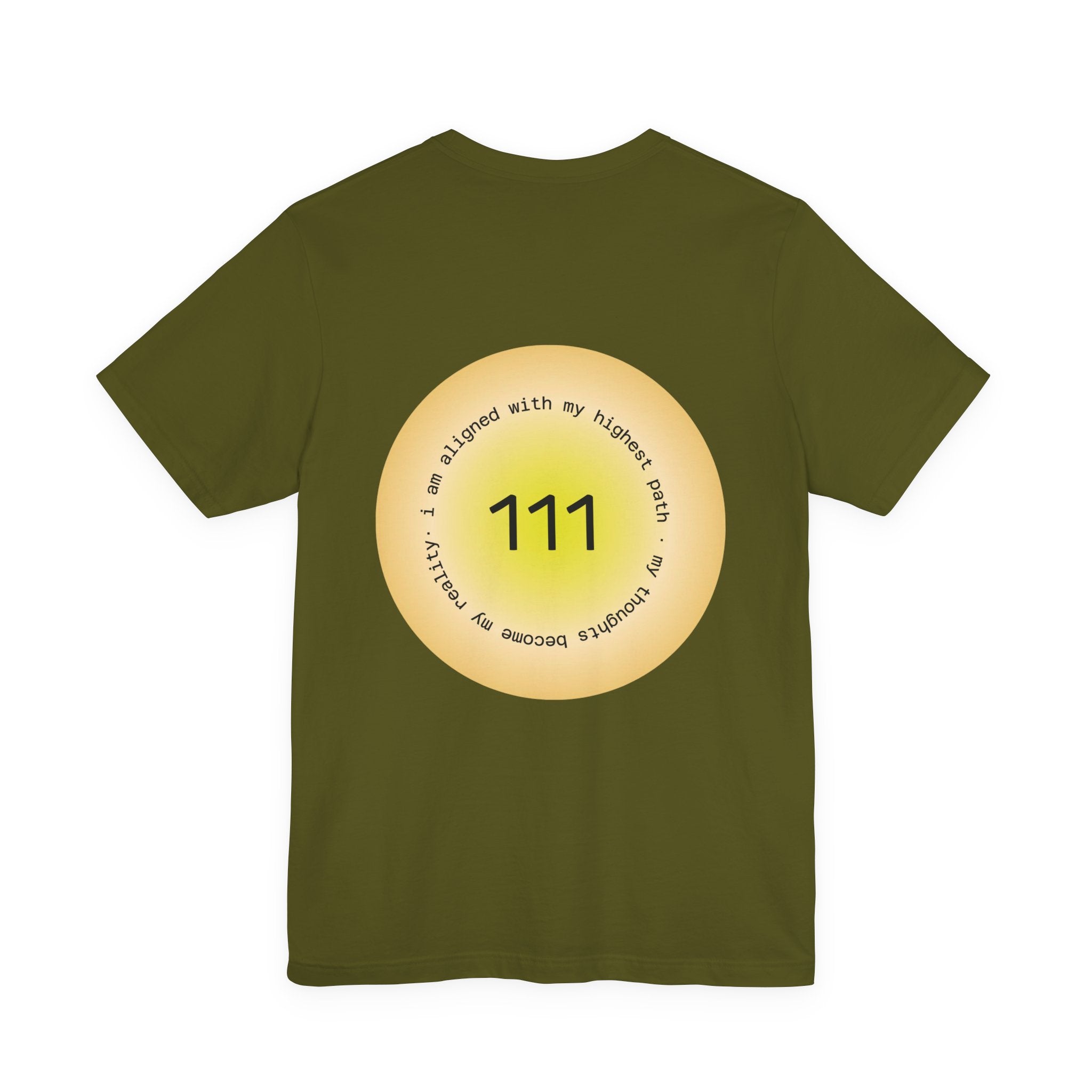 Angel Number 111 T-Shirt — Spiritual Manifestation Tee with Positive Affirmation