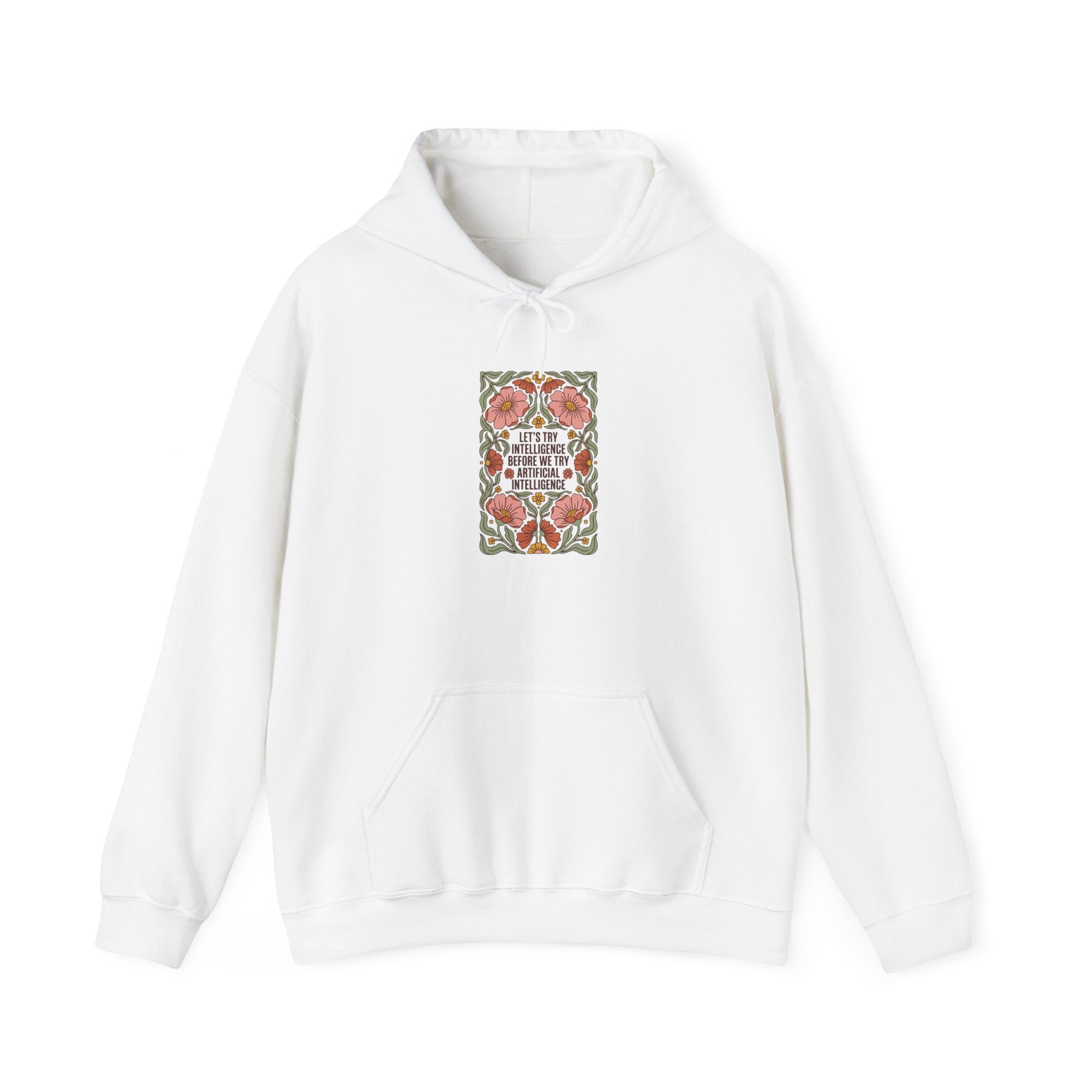 Flower try intelligence Unisex Heavy Blend™ Hooded Sweatshirt