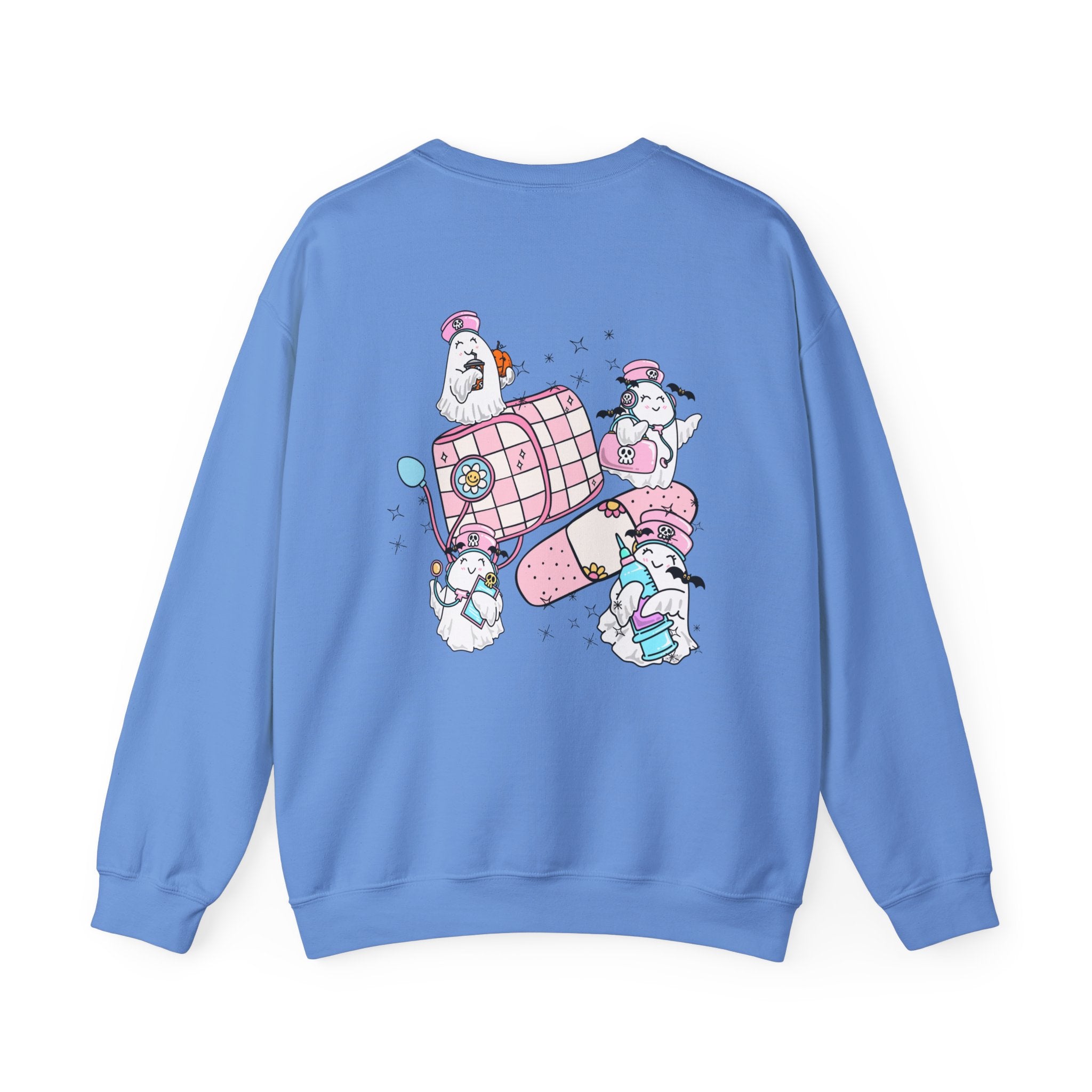 Spooky Season Crewneck Sweatshirt - Cute Pastel Ghosts Halloween Design