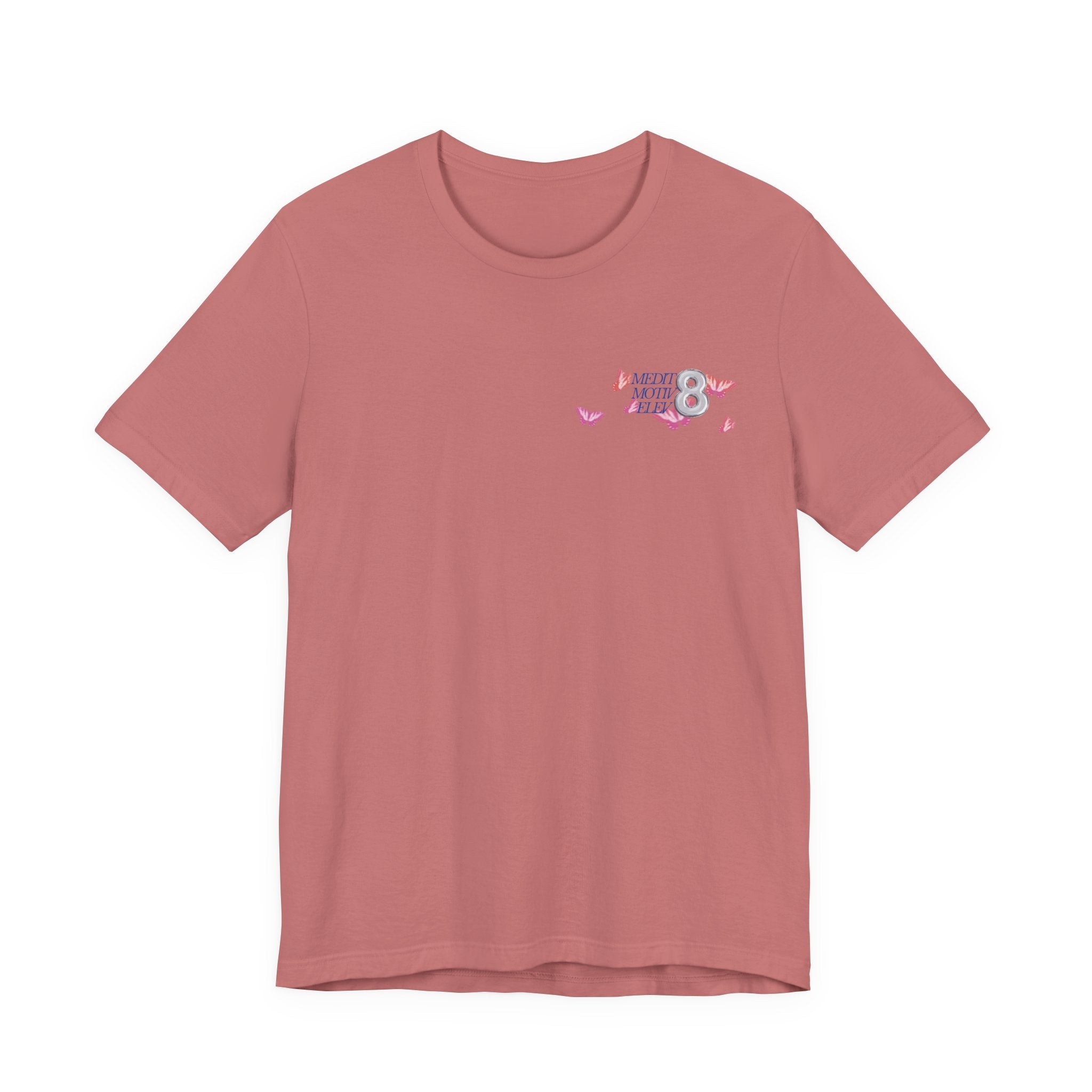Grateful Hearts Club T‑Shirt – Floral Butterfly Graphic Tee
