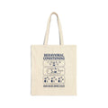 Behavioral Conditioning Canvas Tote Bag — Funny Psychology Diagram Shopper