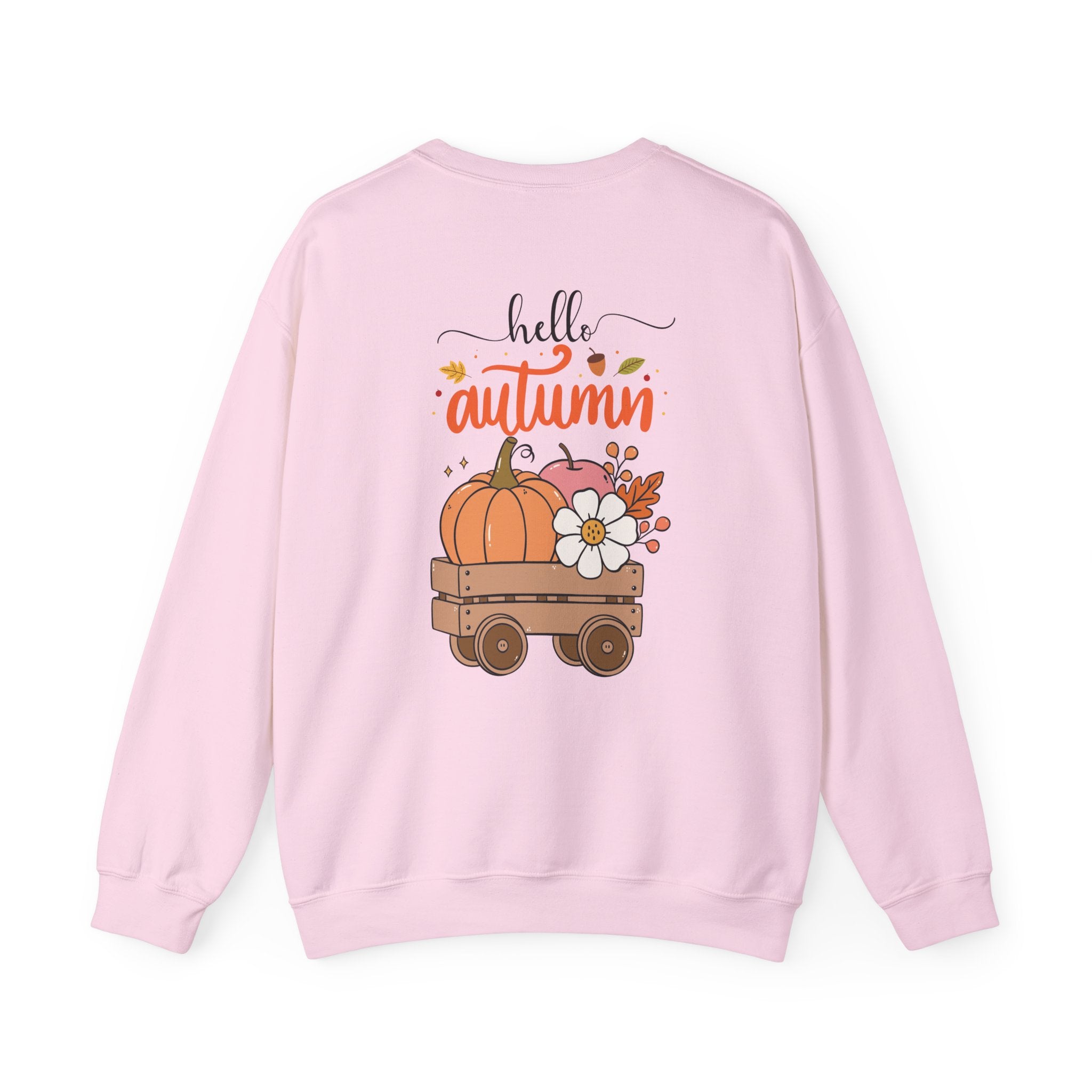 Hello Autumn Sweatshirt — Pumpkin Wagon Fall Crewneck