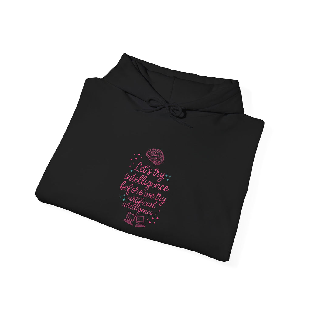 Brainy try intelligence Unisex Heavy Blend™ Hooded Sweatshirt