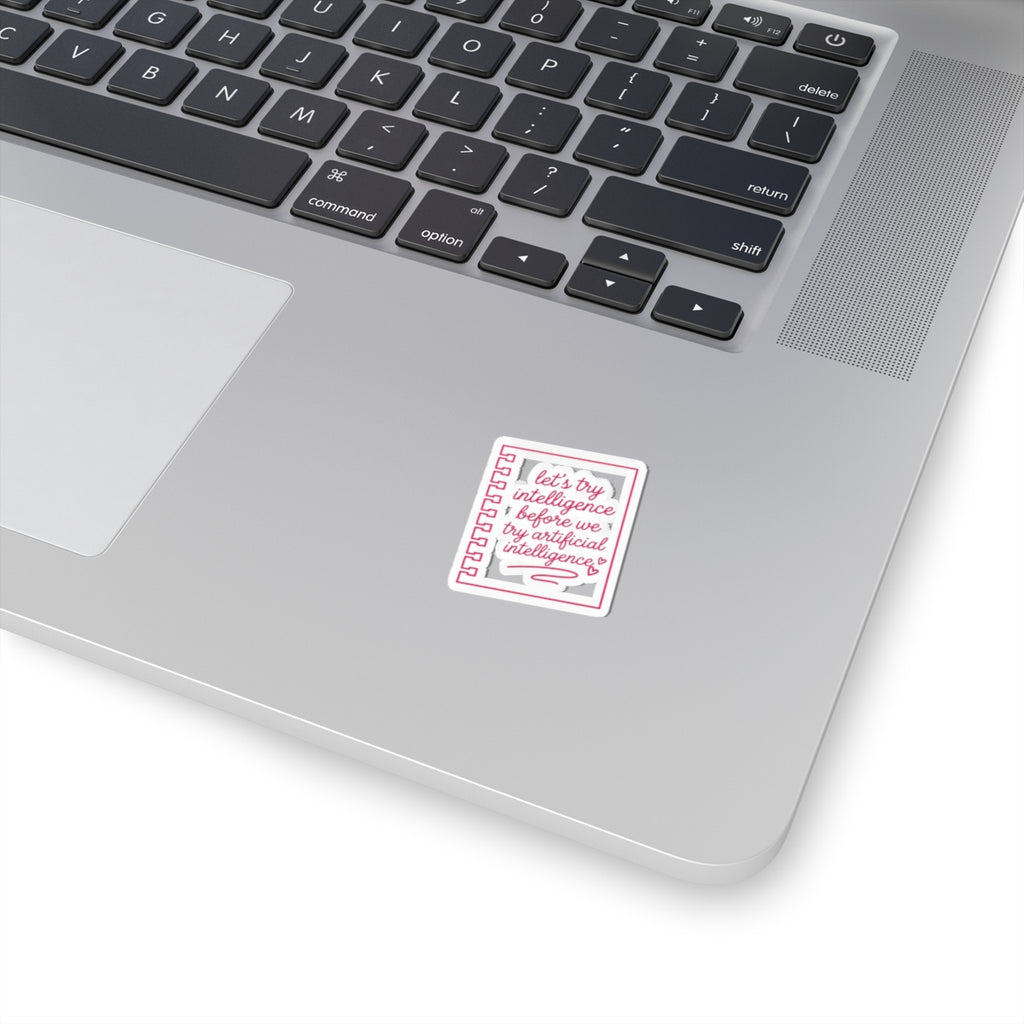 Notebook try intelligence Kiss-Cut Stickers