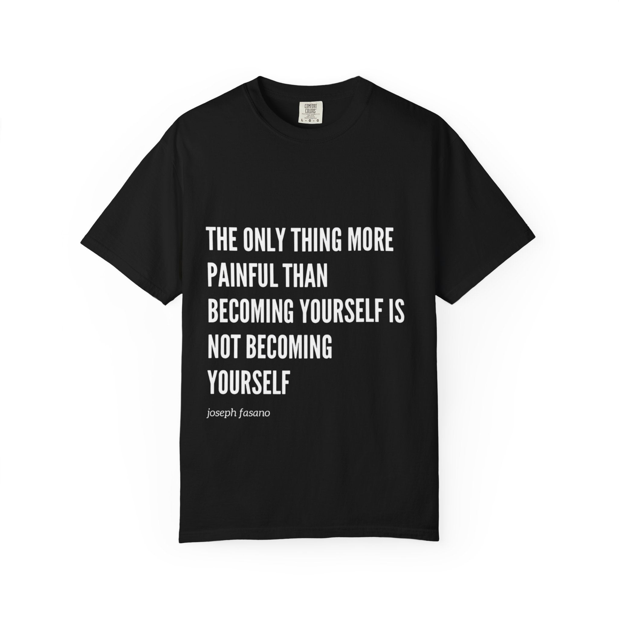 the only thing more painful than becoming yourself is not becoming yourself