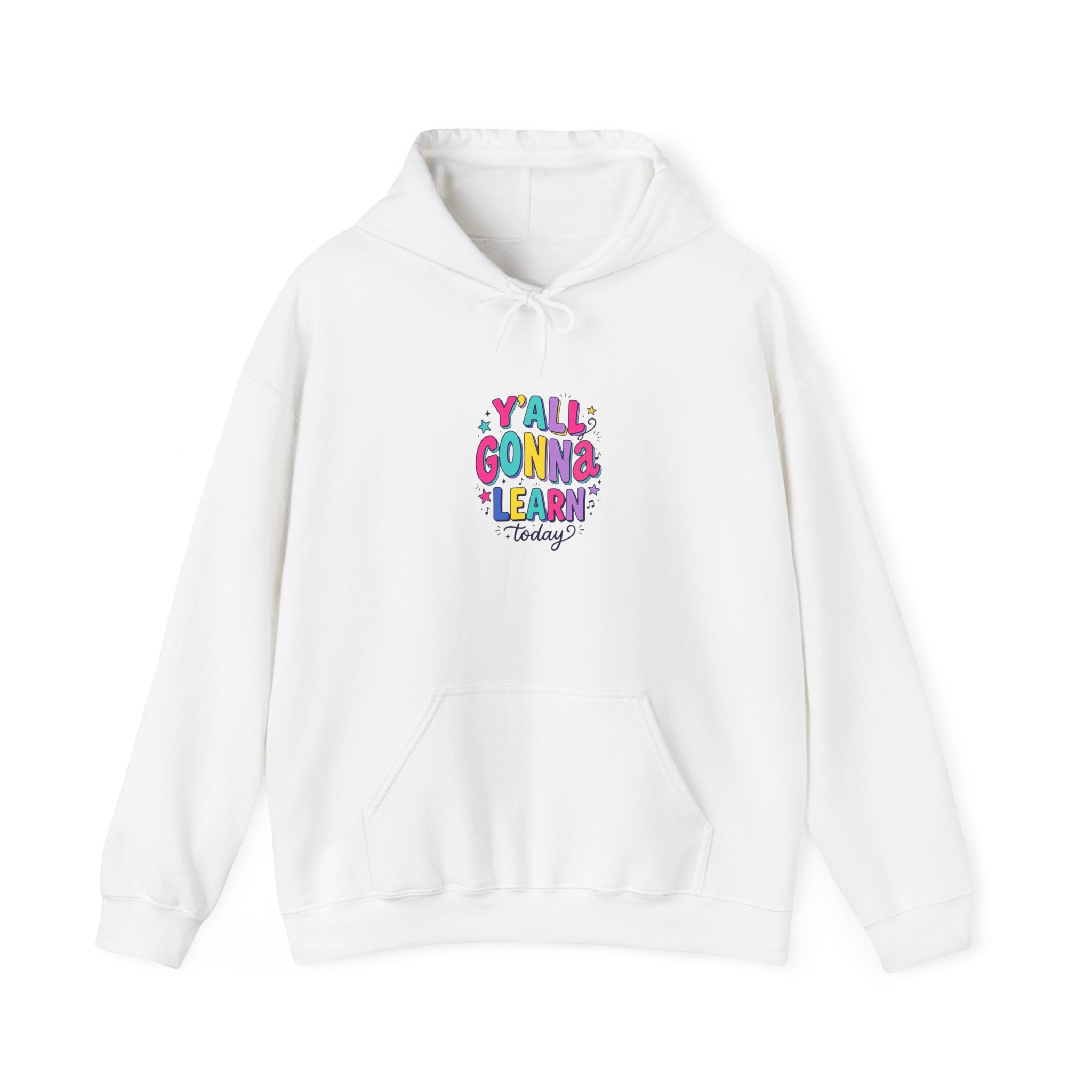 Y'all Gonna Learn hoodie | Christian rainbow scripture quote, playful faith sweatshirt