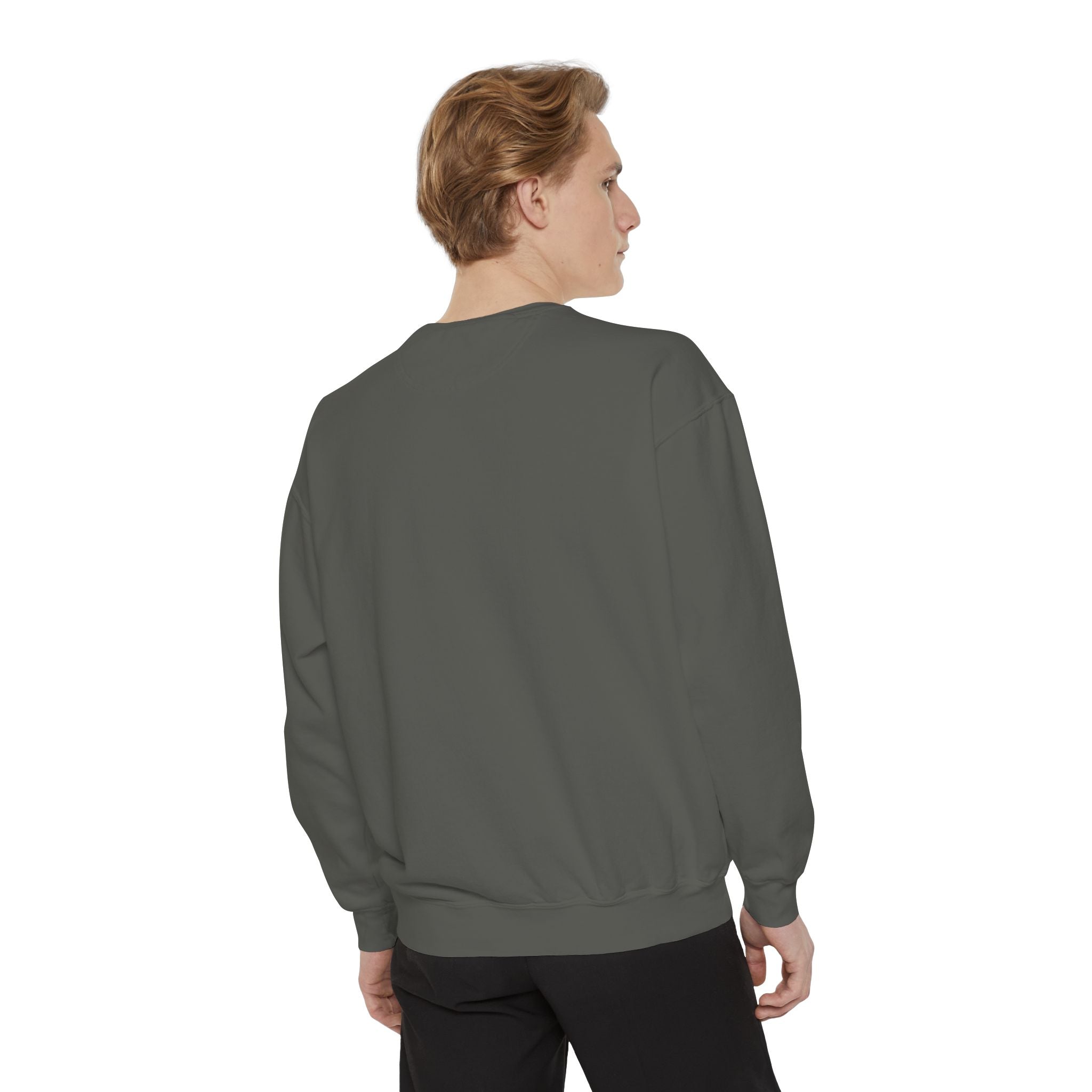 "try intelligence" crew neck sweatshirt