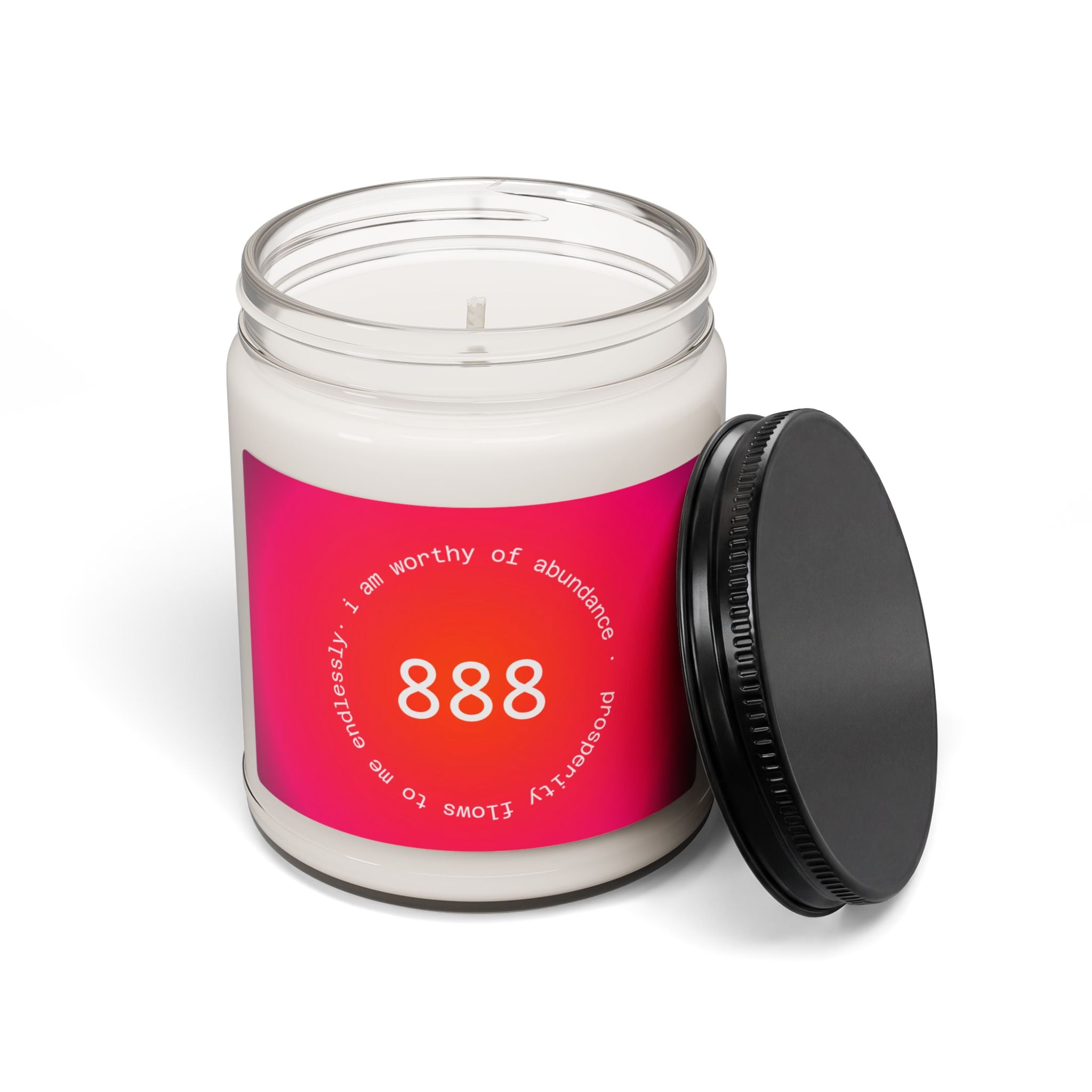 888 Abundance Soy Candle — 9oz Scented Affirmation Candle