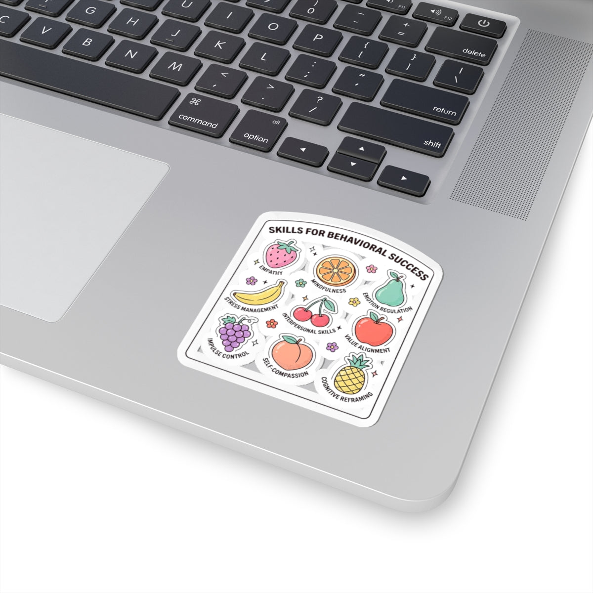 "Behavior Skills for Success" Sticker | Fruit-Themed ABA Sticker for RBTs, BCBAs, Teachers & Daycare Providers