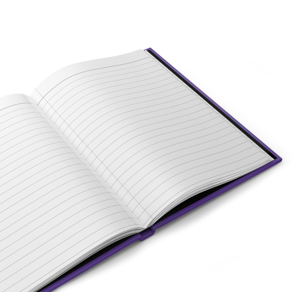 Hardcover Journal — 777 Angel Number Purple Gratitude Notebook ("I am on the right path, good things flow to me easily")