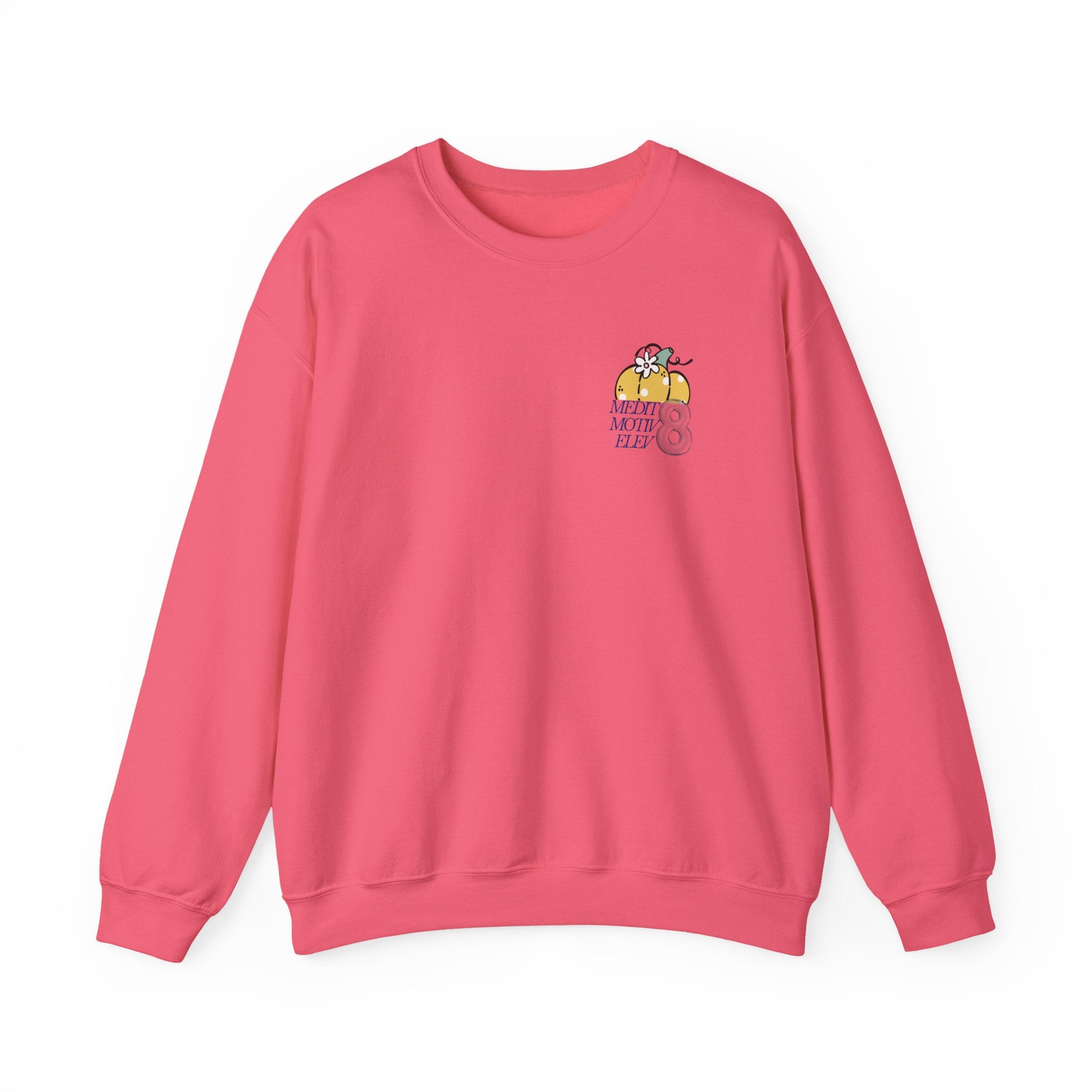 Hello Pumpkin Crewneck Sweatshirt — Cute Stacked Pumpkins Fall Sweater