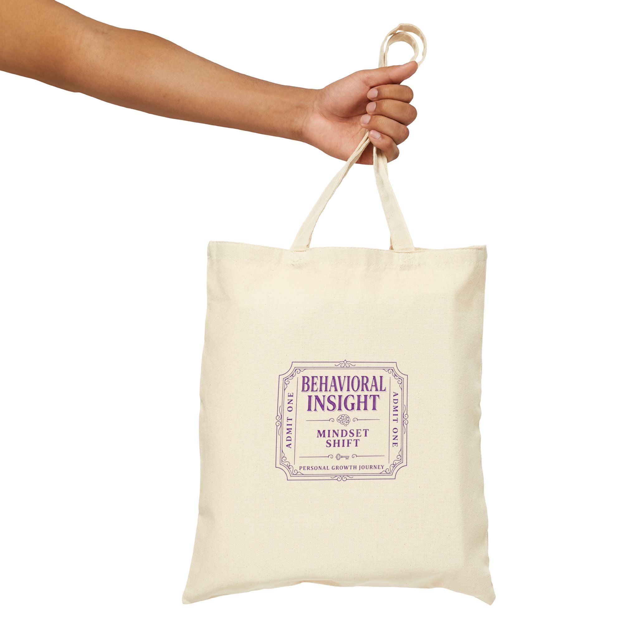 Tote Bag — "Behavioral Insight" Mindset Shift Canvas Tote
