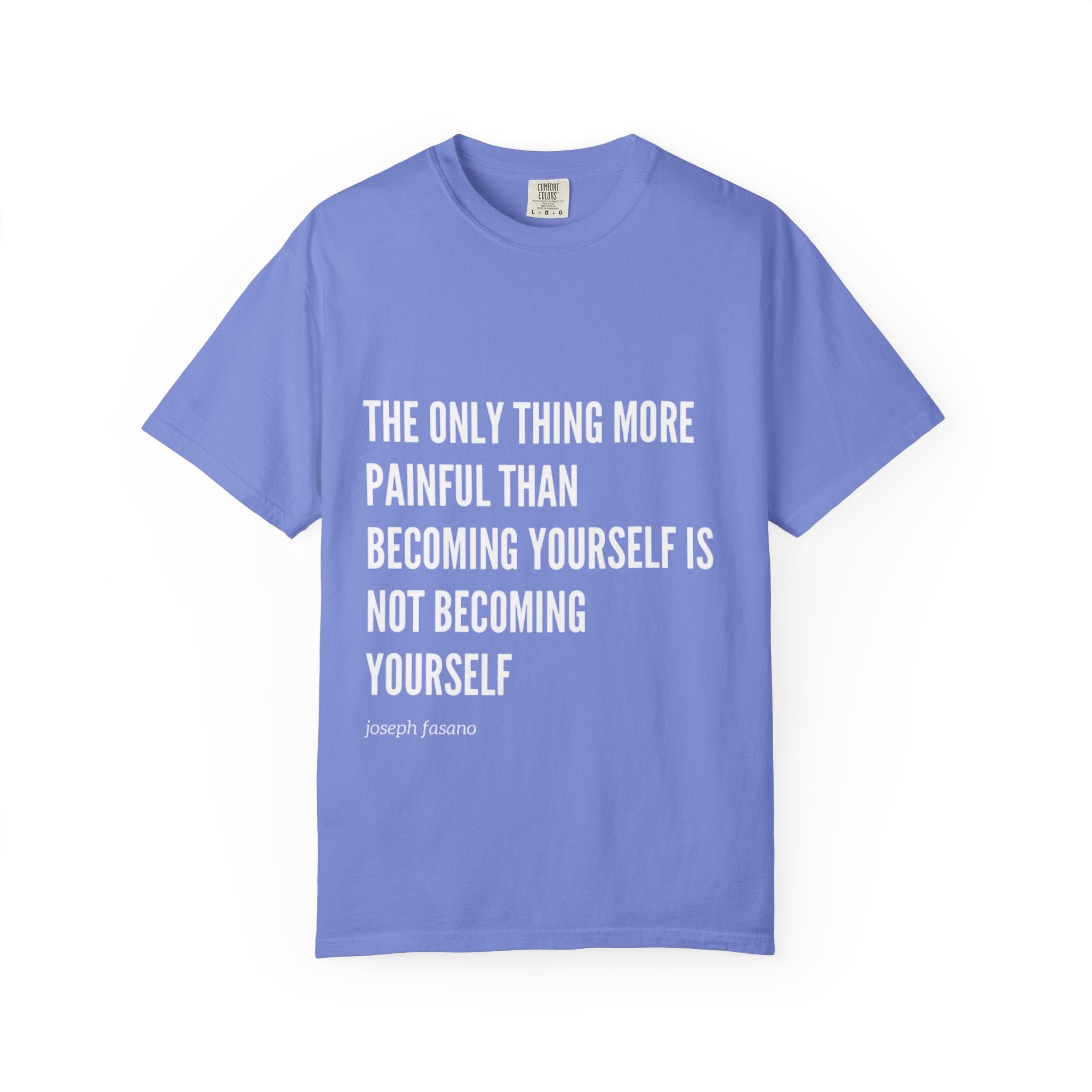 the only thing more painful than becoming yourself is not becoming yourself
