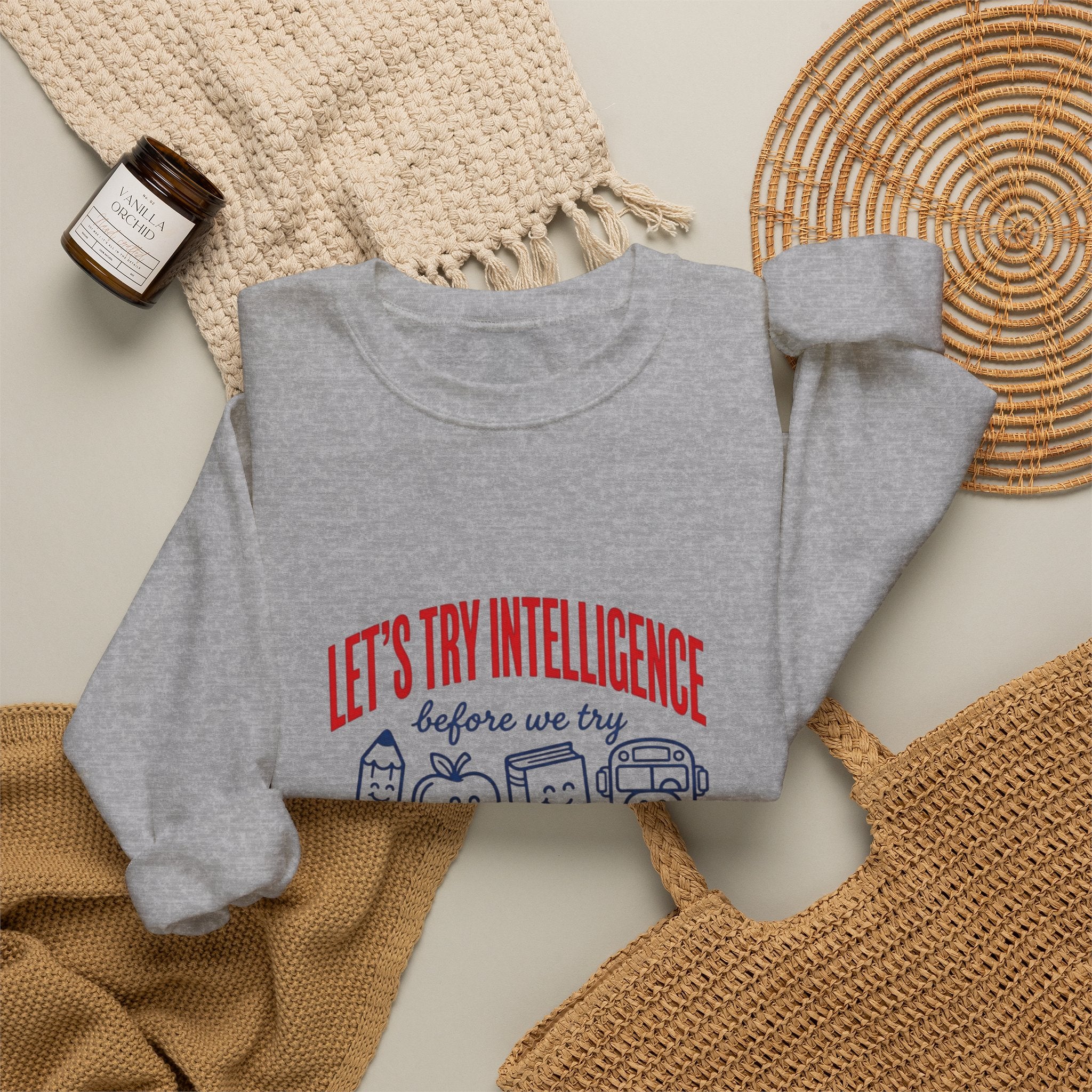 School try intelligence Unisex Heavy Blend™ Crewneck Sweatshirt
