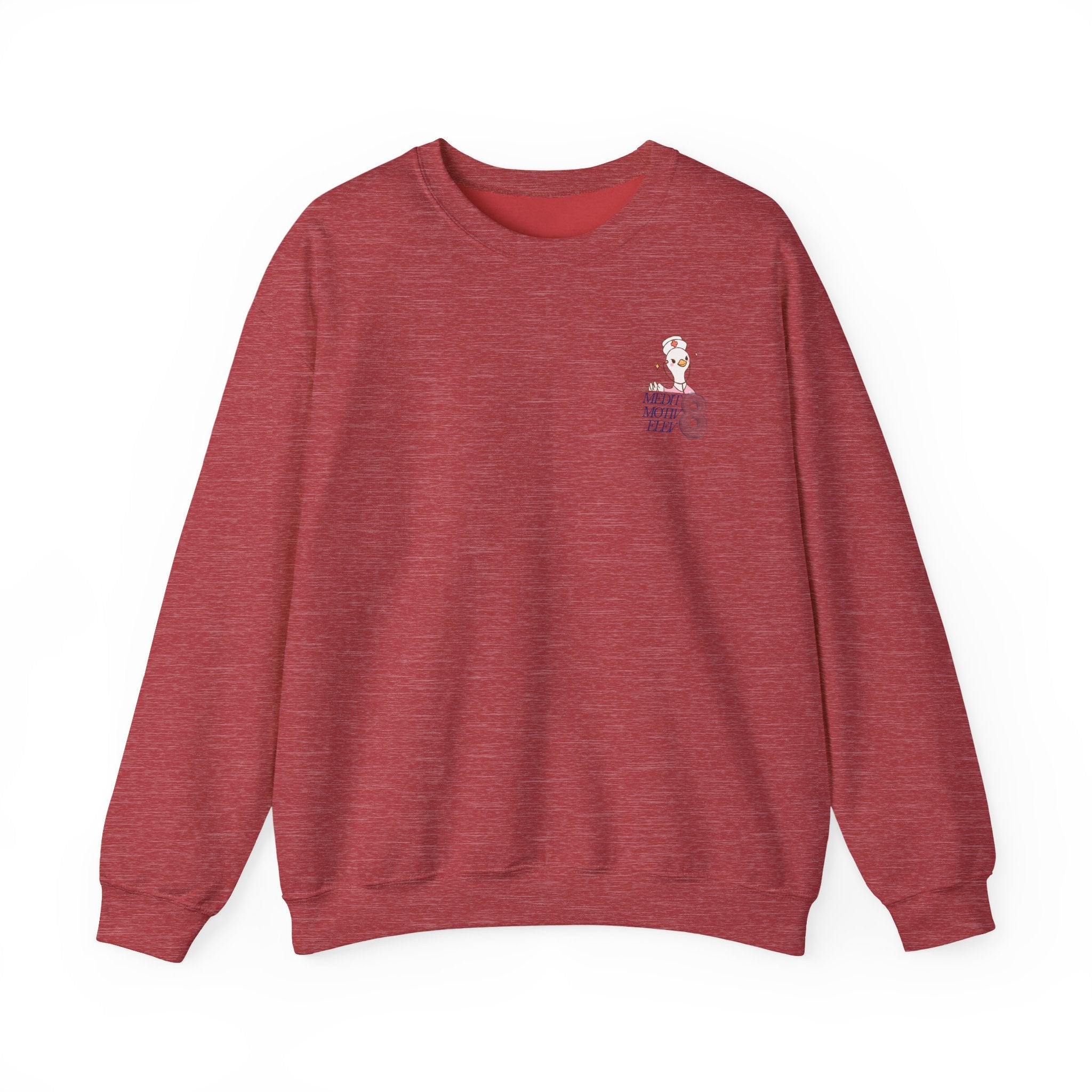 Future Nurse Crewneck Sweatshirt — Cute Pink Nurse Duck Design