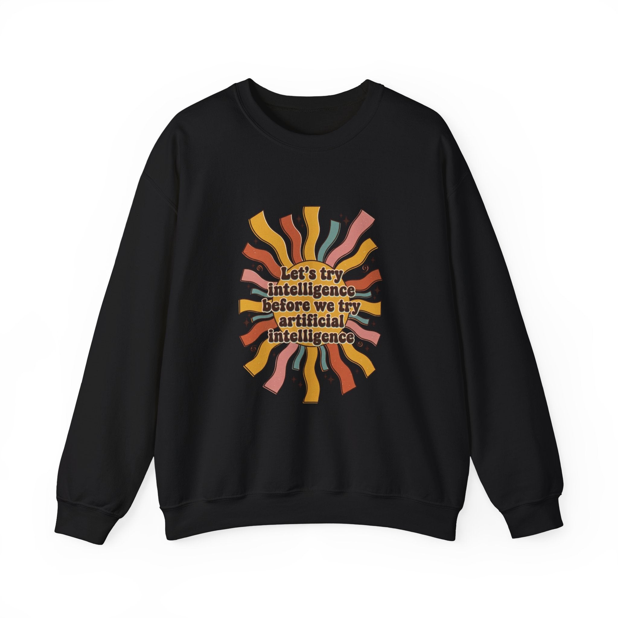 Groovy try intelligence Unisex Heavy Blend™ Crewneck Sweatshirt