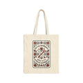 Floral try intelligence Cotton Canvas Tote Bag