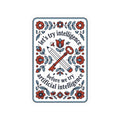 Floral try intelligence Kiss-Cut Stickers