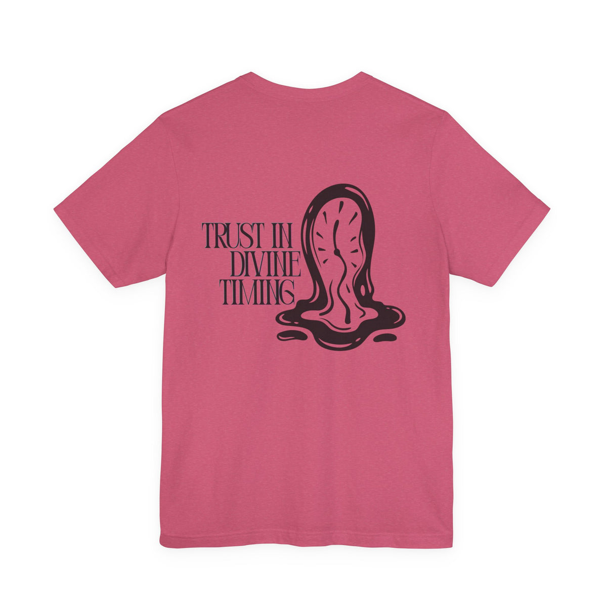 Trust In Divine Timing T-Shirt — Melting Clock Graphic Tee