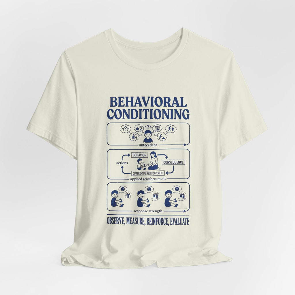 Behavioral Conditioning T‑Shirt — Observe, Measure, Reinforce (Psychology Diagram Tee)