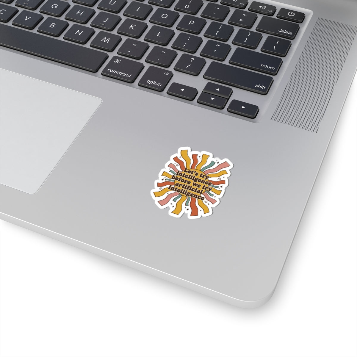 Groovy try intelligence Kiss-Cut Stickers