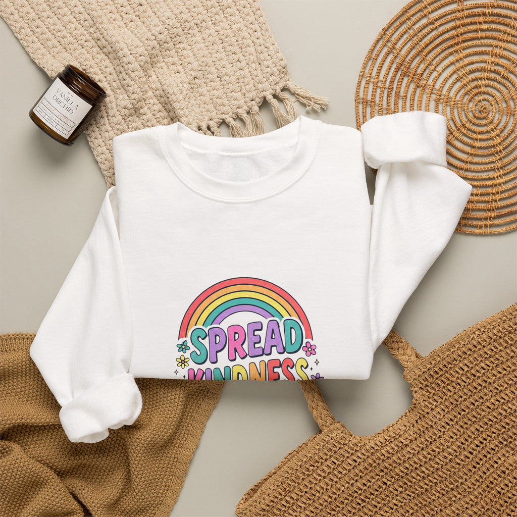 Spread Kindness Like Confetti Sweatshirt | Christian Rainbow Scripture