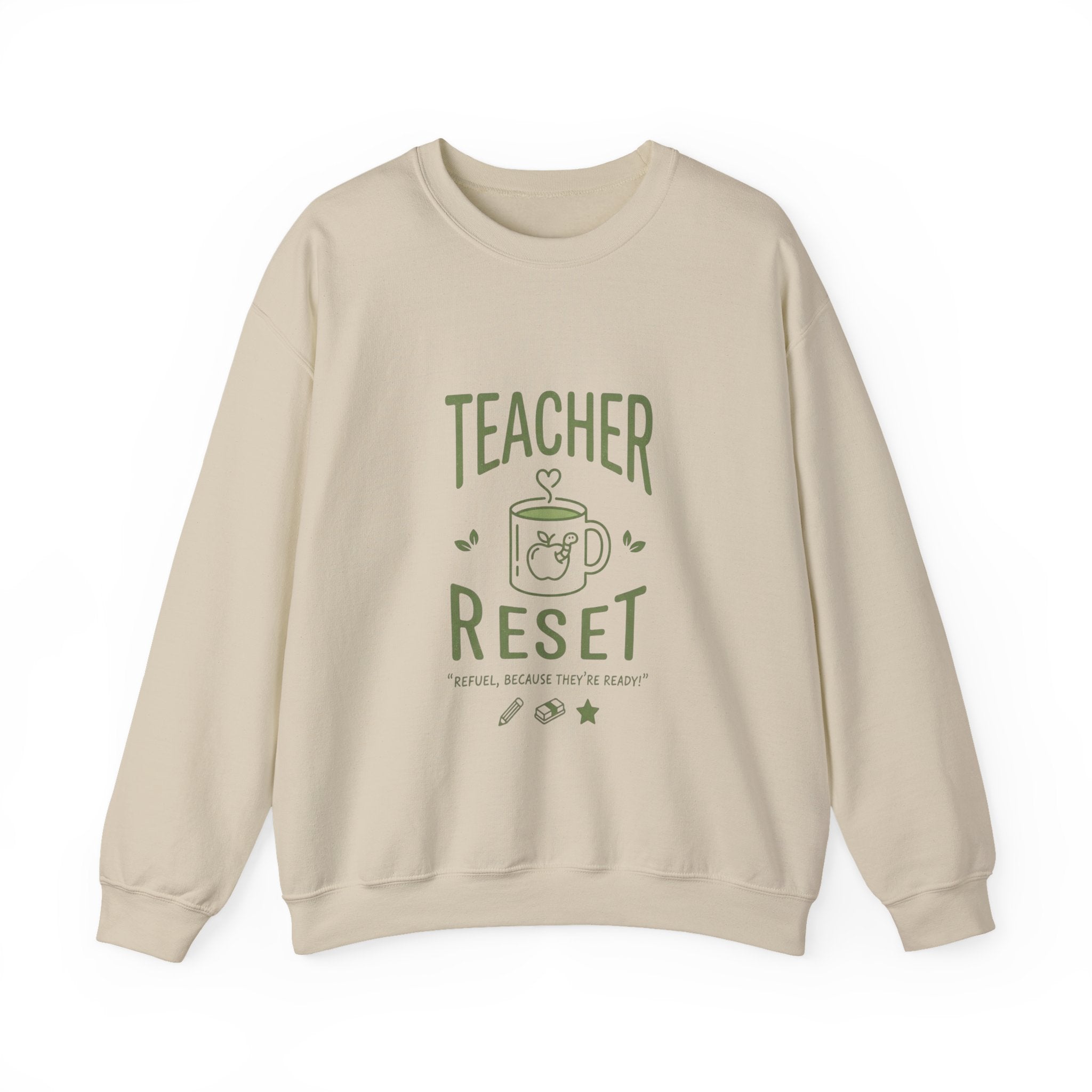 Teacher Reset Sweatshirt — Cozy Gift for Educators