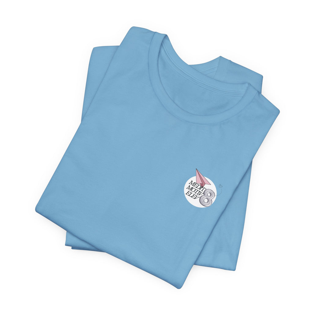 Let It Go Tee — Pink Paper Airplane Graphic T-Shirt