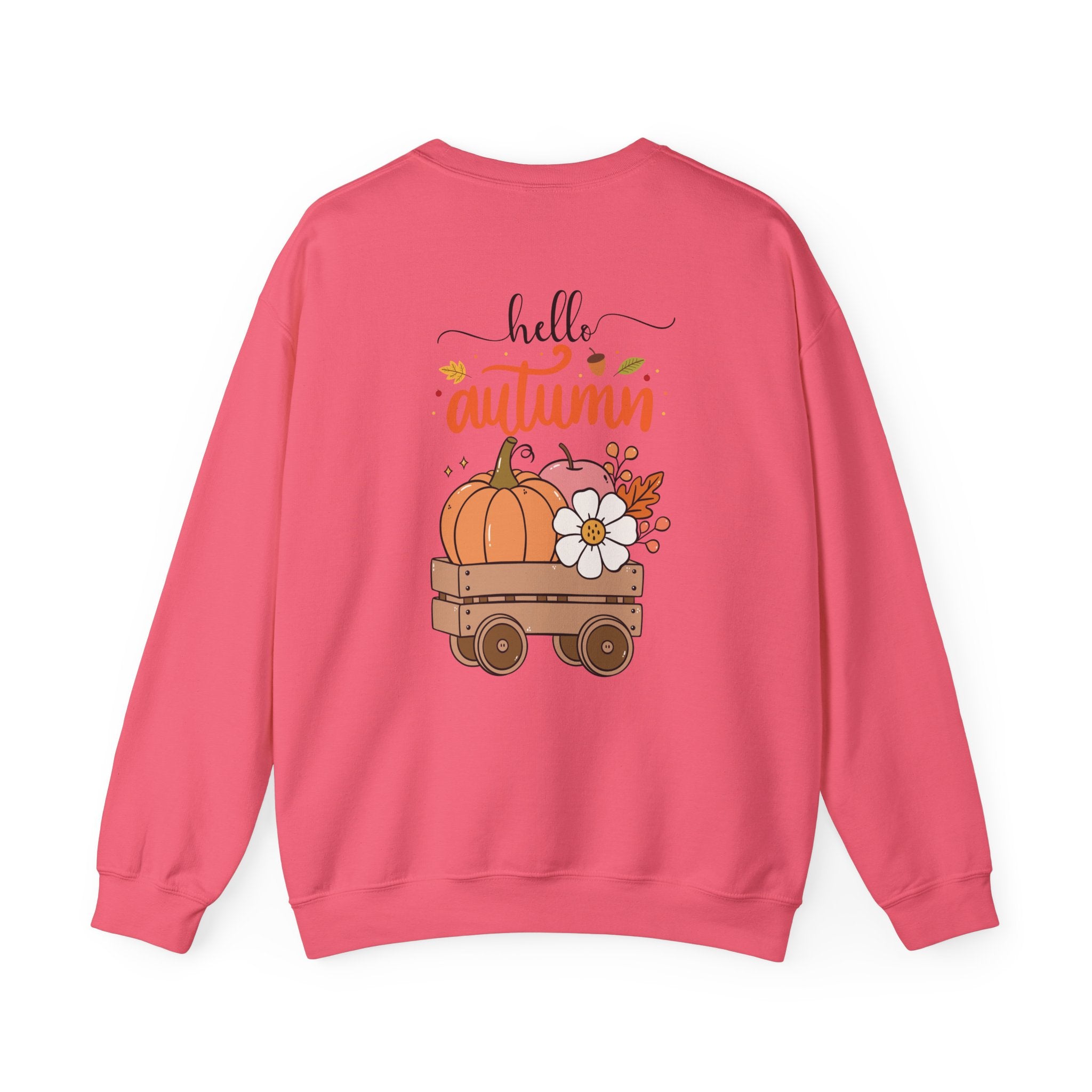 Hello Autumn Sweatshirt — Pumpkin Wagon Fall Crewneck