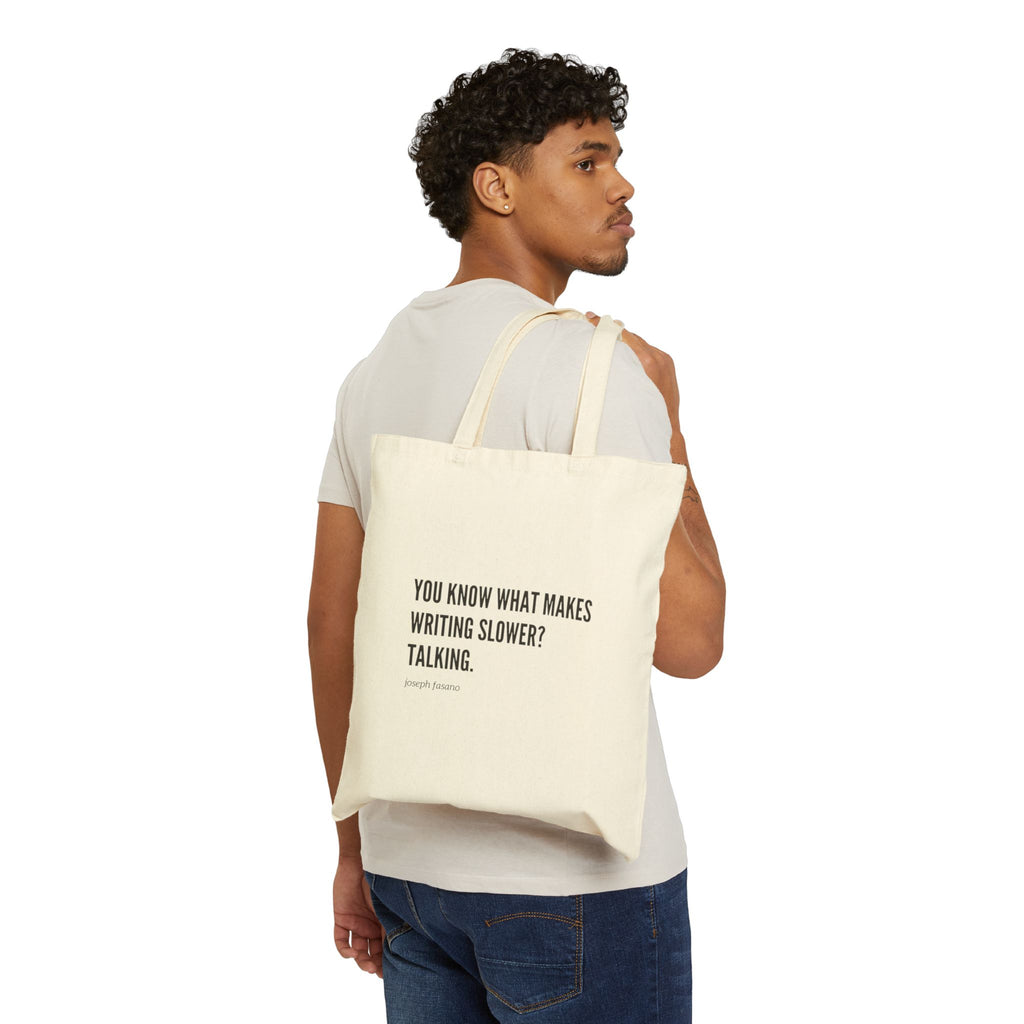 "you know" Cotton Canvas Tote Bag