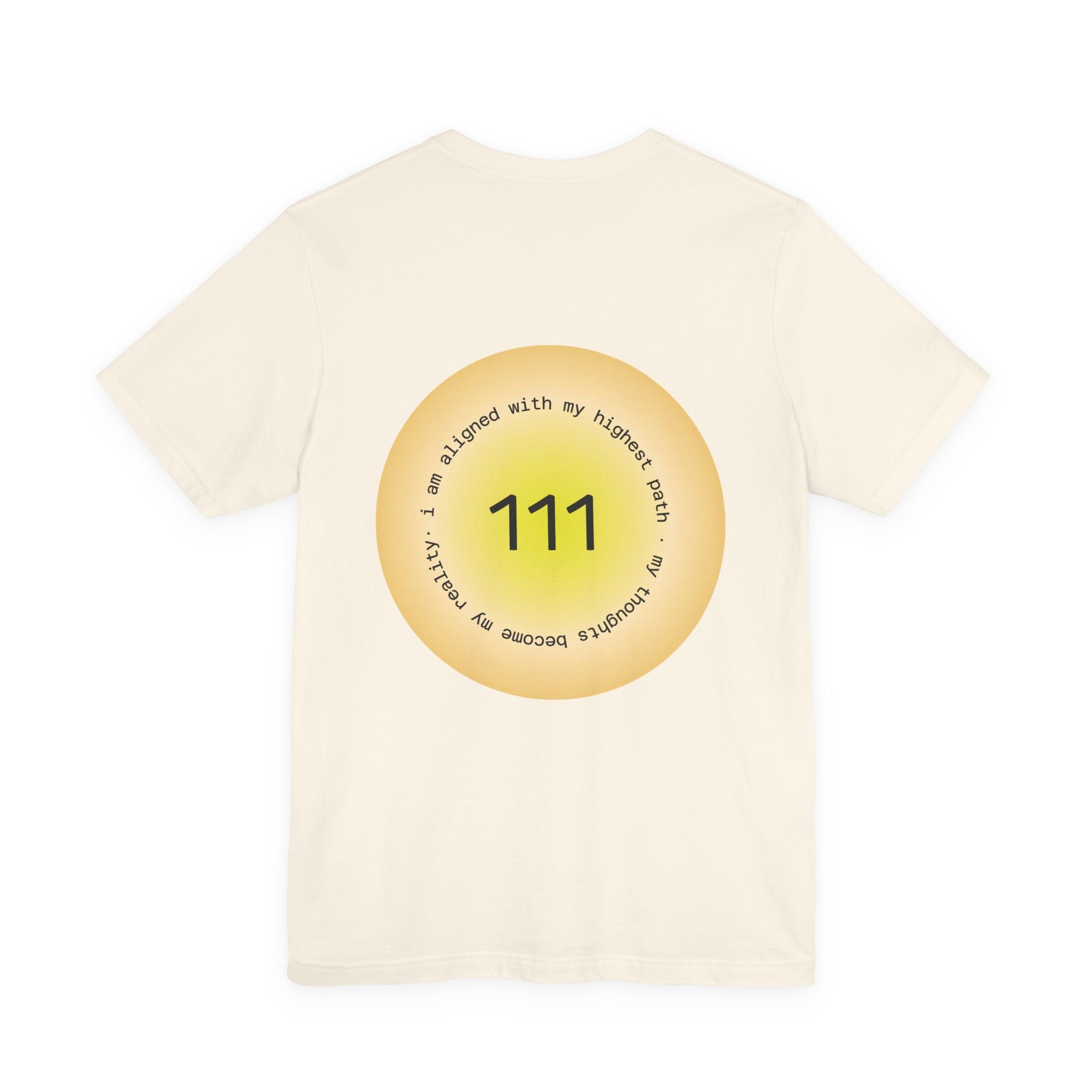 Angel Number 111 T-Shirt — Spiritual Manifestation Tee with Positive Affirmation