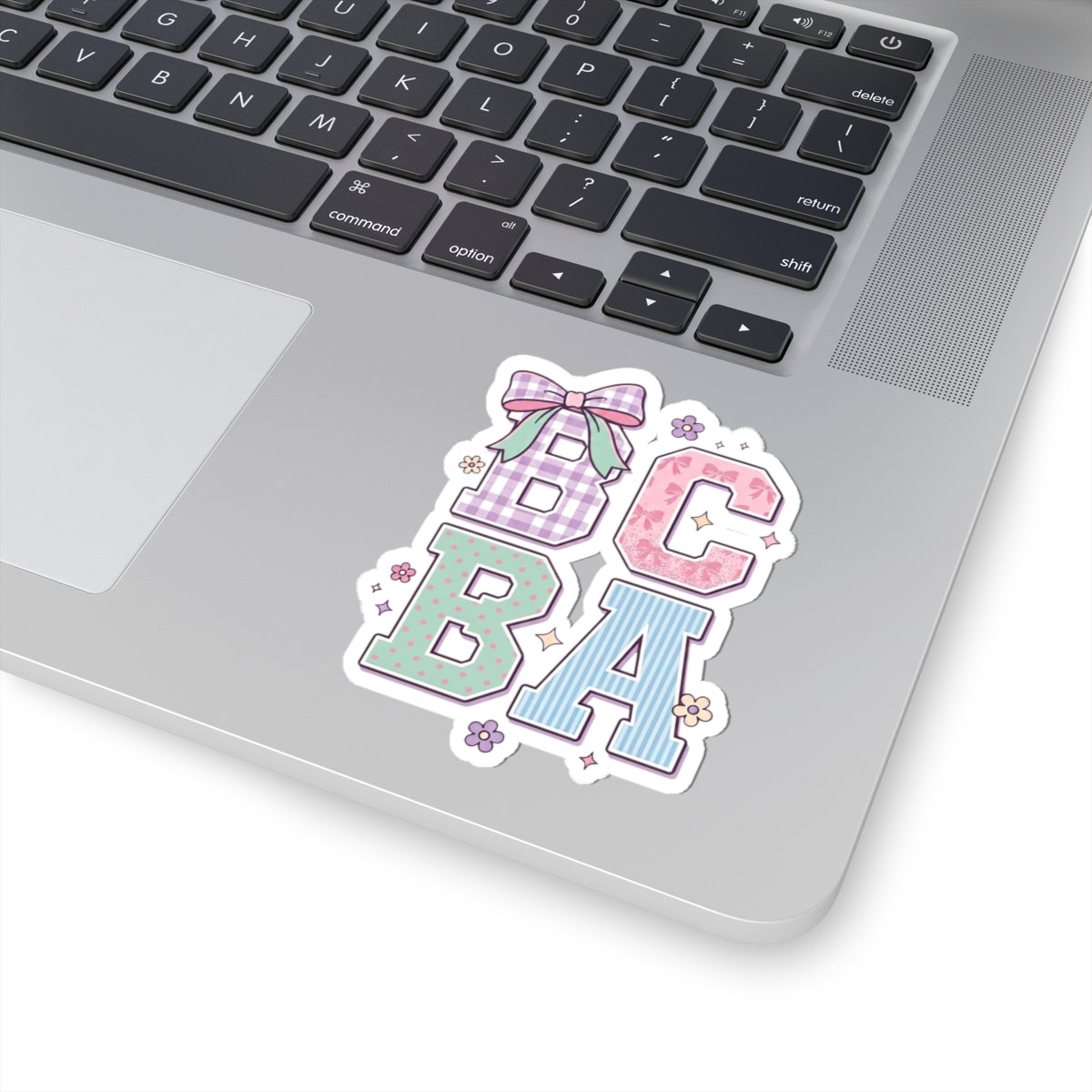 "BCBA" Pastel Letters Sticker | Cute Pastel BCBA Sticker Gift for Behavior Analysts