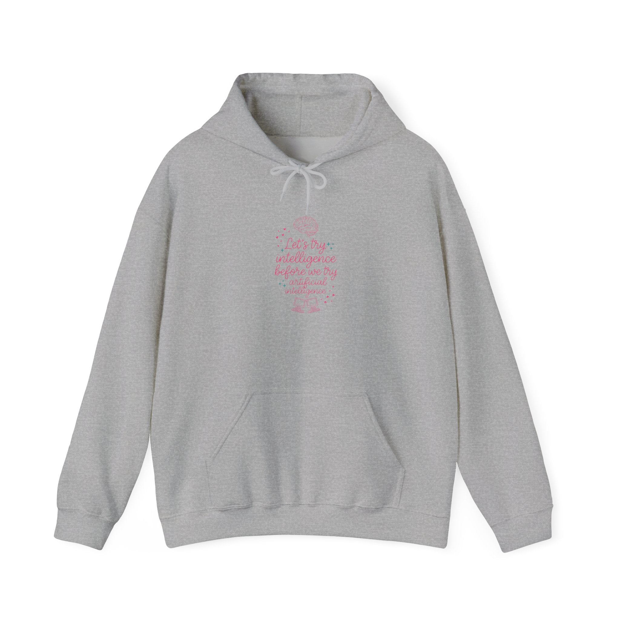 Brainy try intelligence Unisex Heavy Blend™ Hooded Sweatshirt