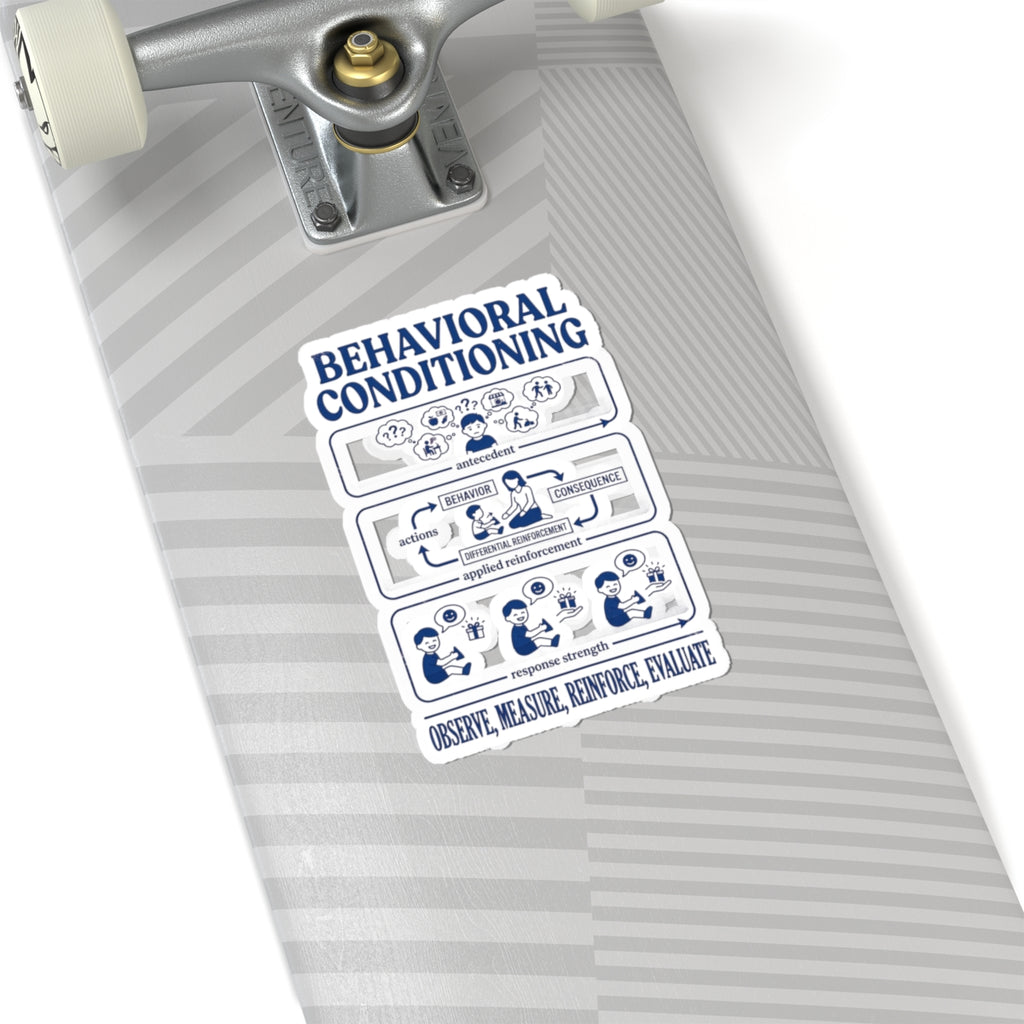Behavioral Conditioning Sticker — Observe, Measure, Reinforce, Evaluate